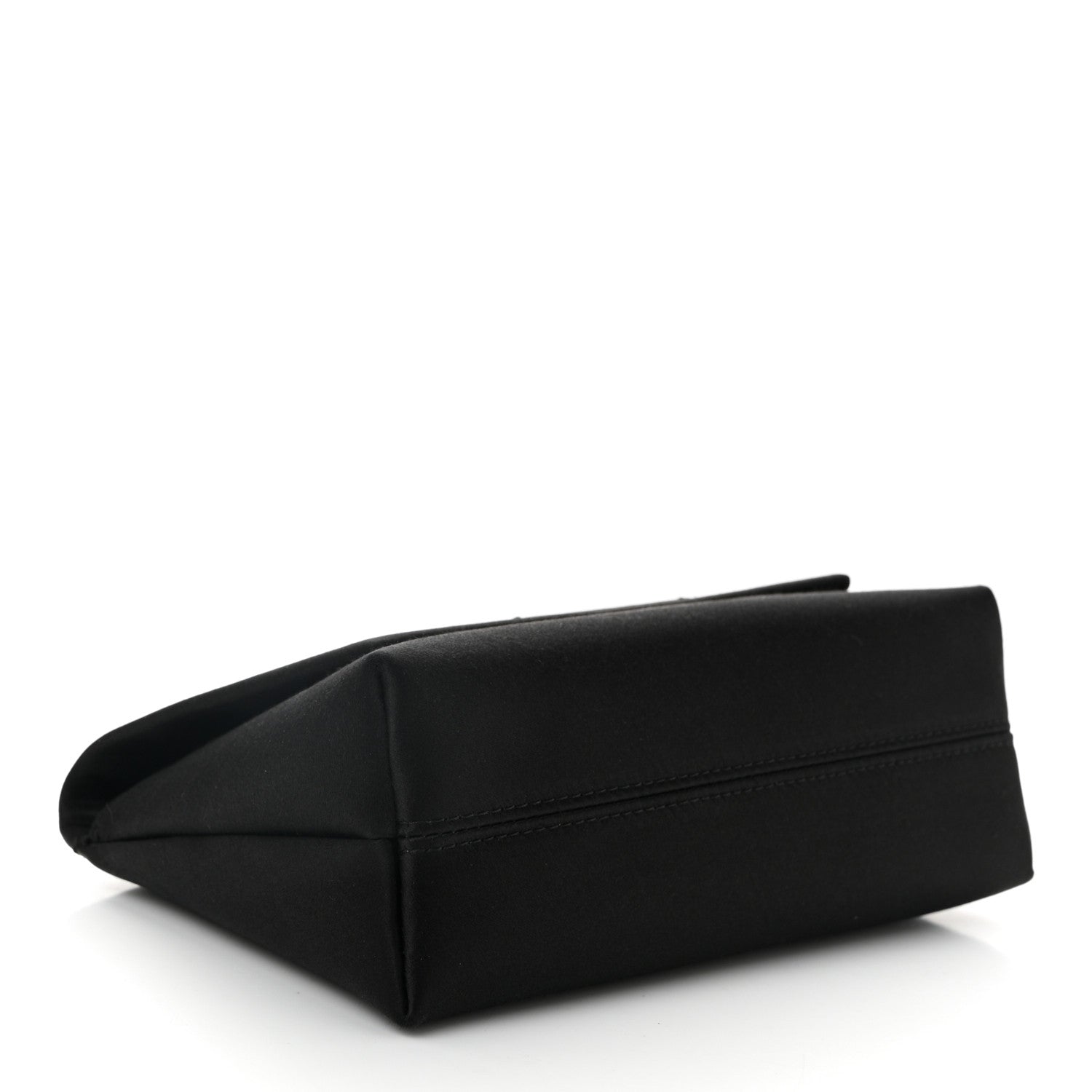 Tom Ford Satin Mini Label Chain Shoulder Bag Black 4 of 9