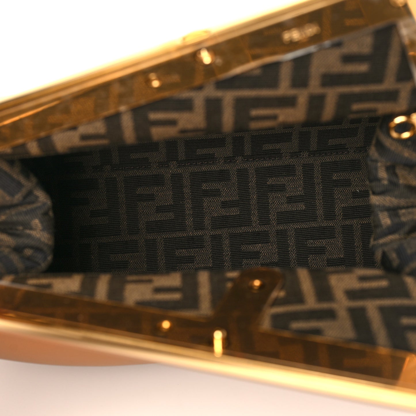 Shiny Nappa Medium Fendi First Caramello