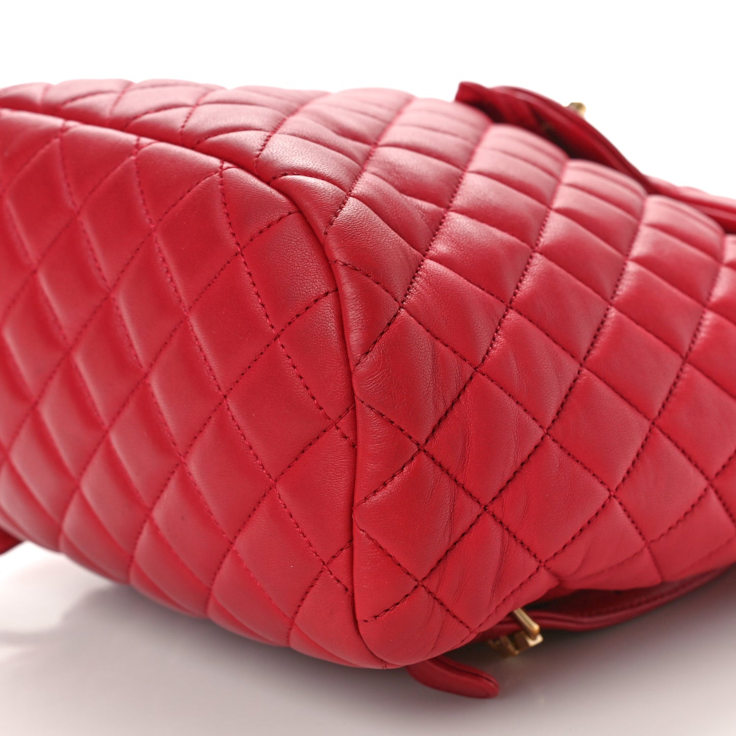 Lambskin Quilted Small Urban Spirit Backpack Red