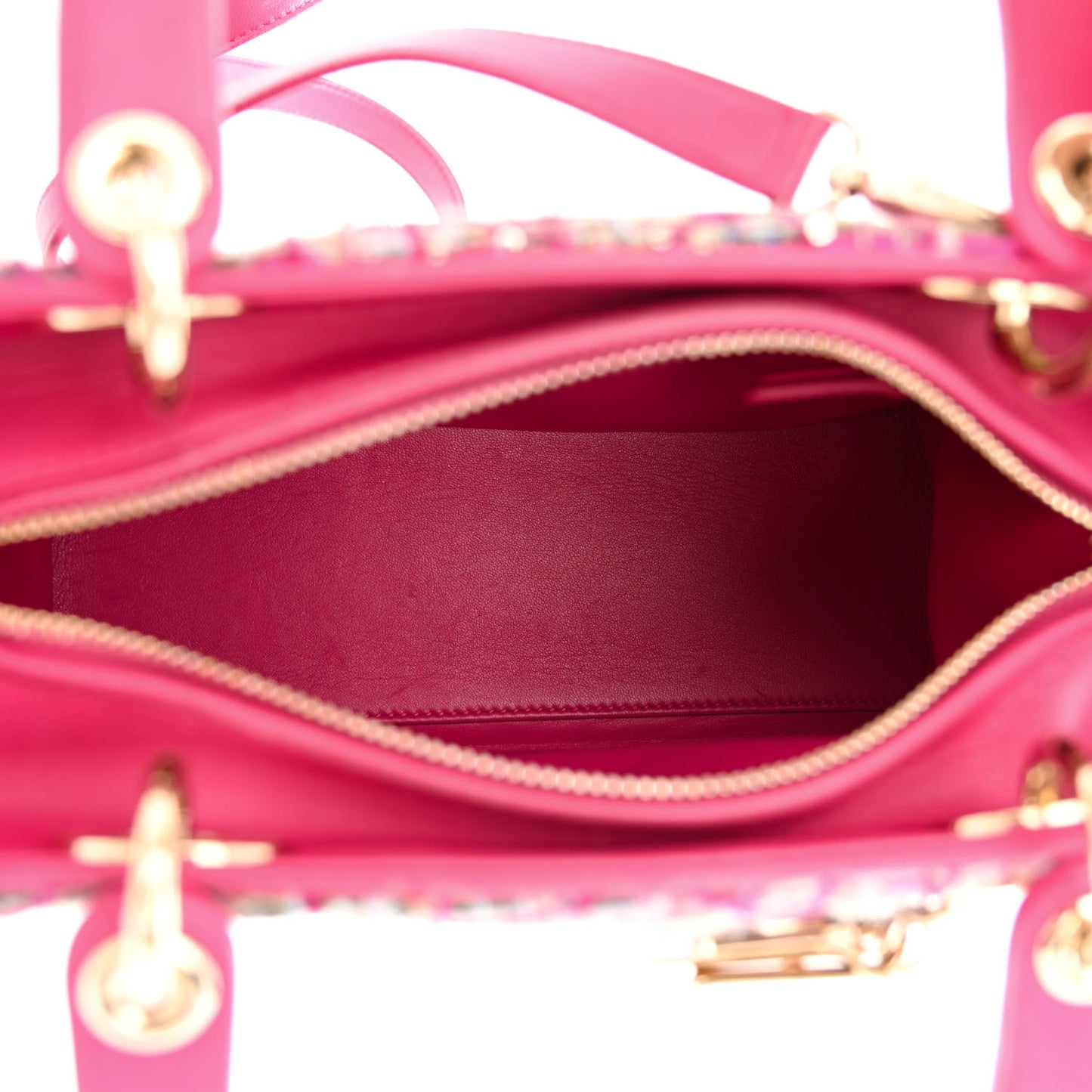 Tweed Medium Lady Dior Pink Multicolor