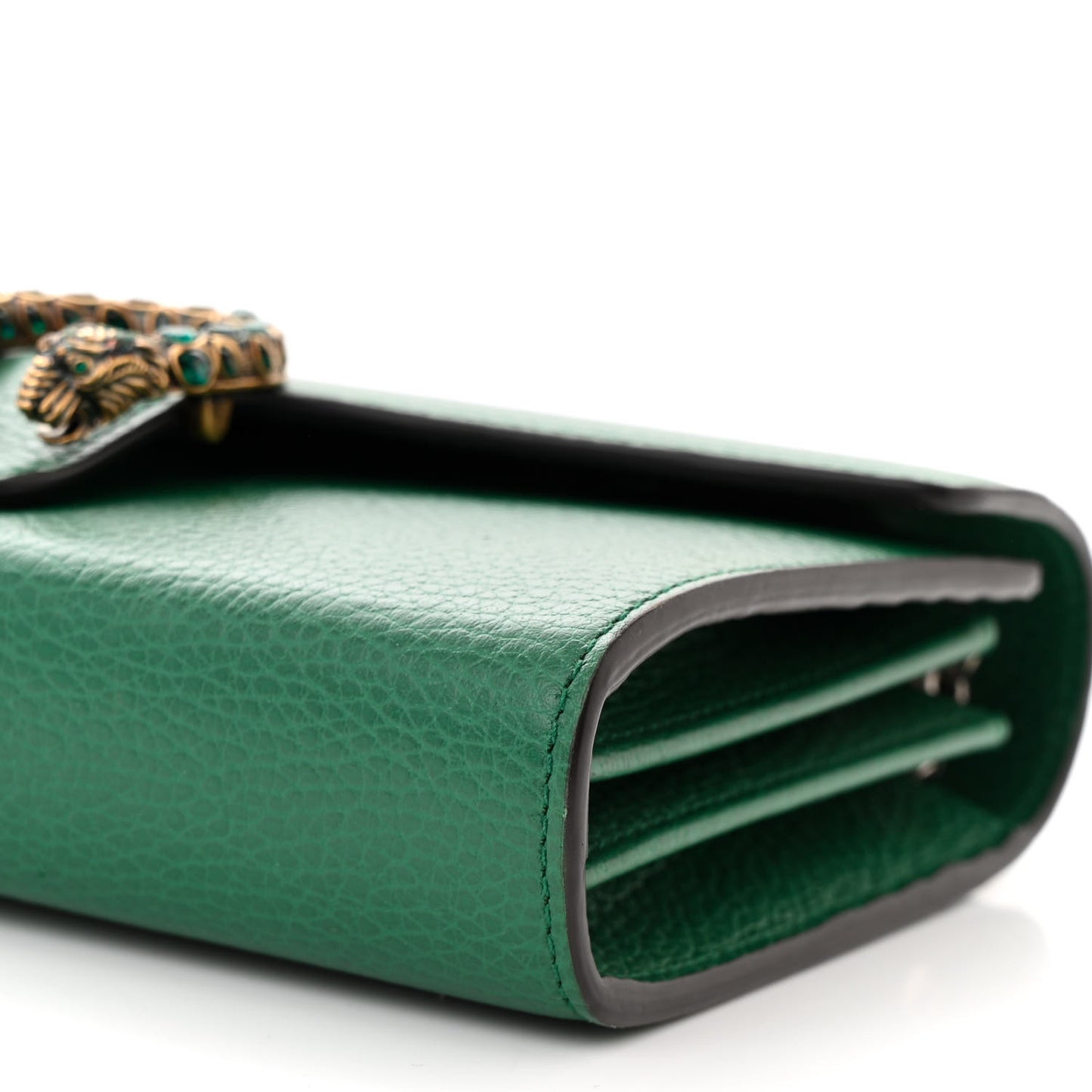 Calfskin Mini Dionysus Chain Wallet Emerald