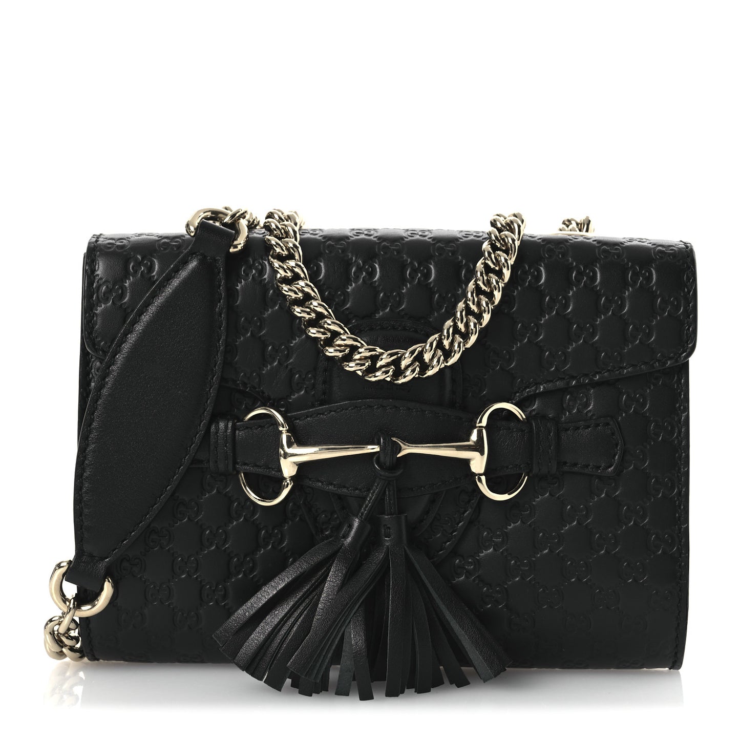 Microguccissima Mini Emily Shoulder Bag Black