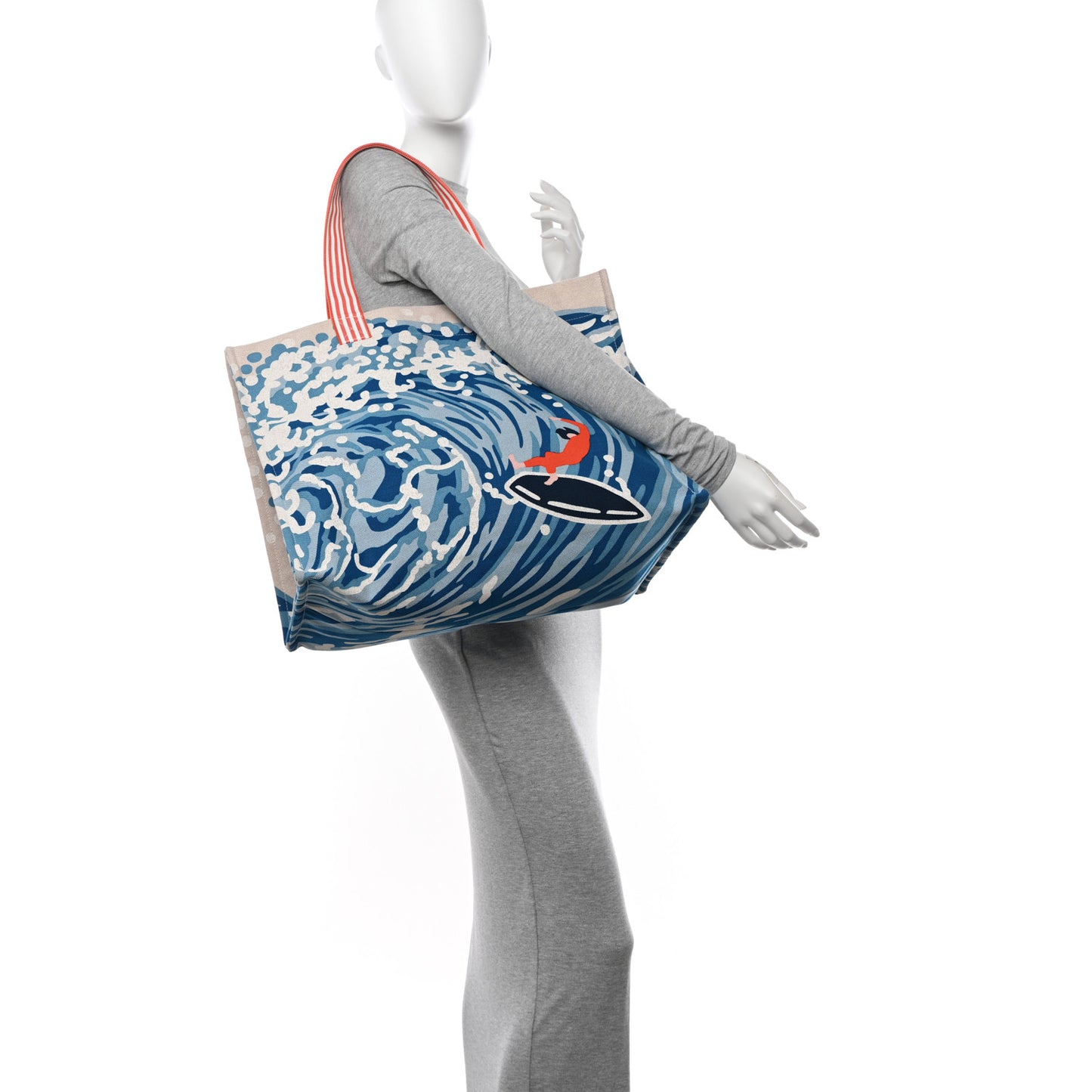Canvas Wave Beach Bag