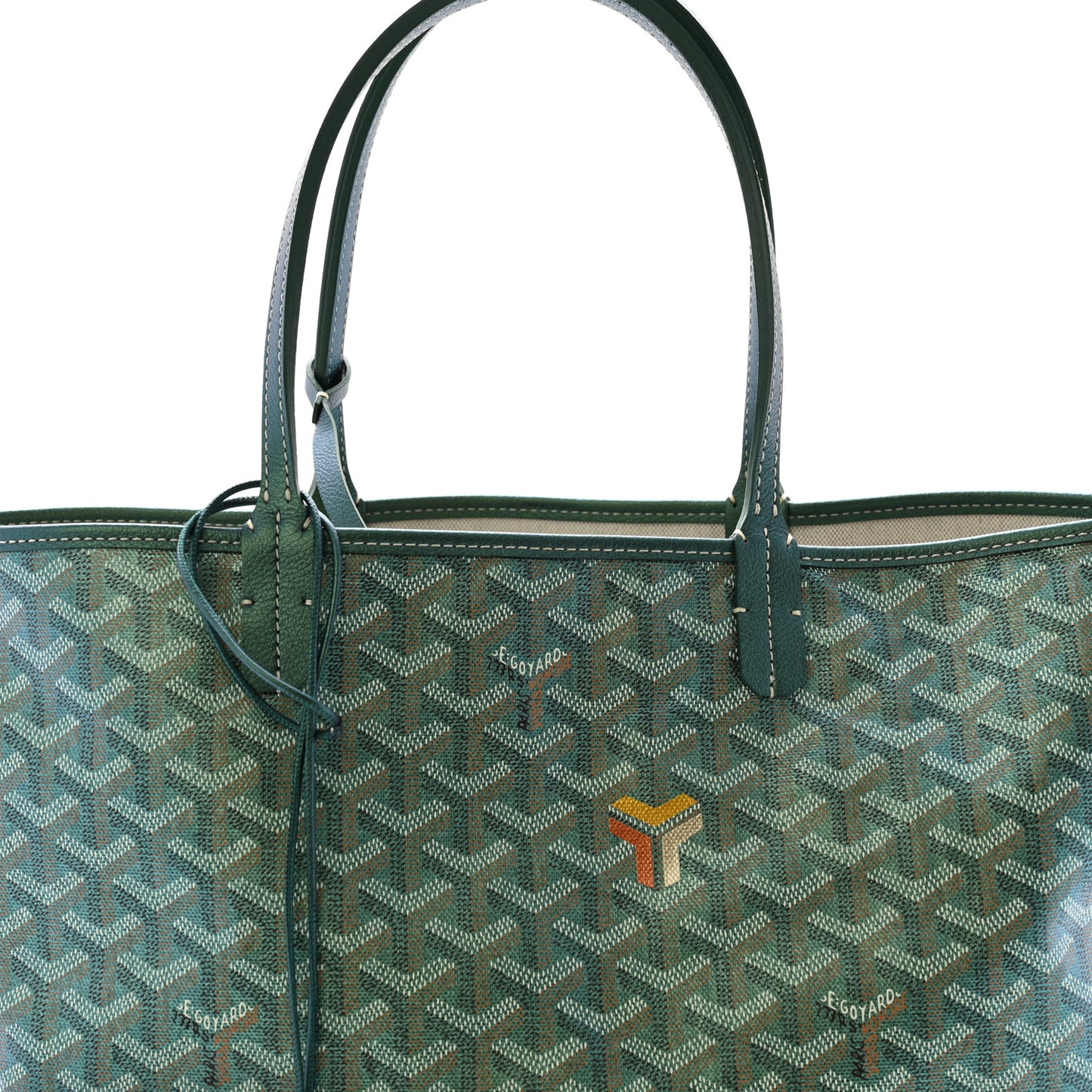 Iridescent Goyardine Saint Louis PM Pearly Green