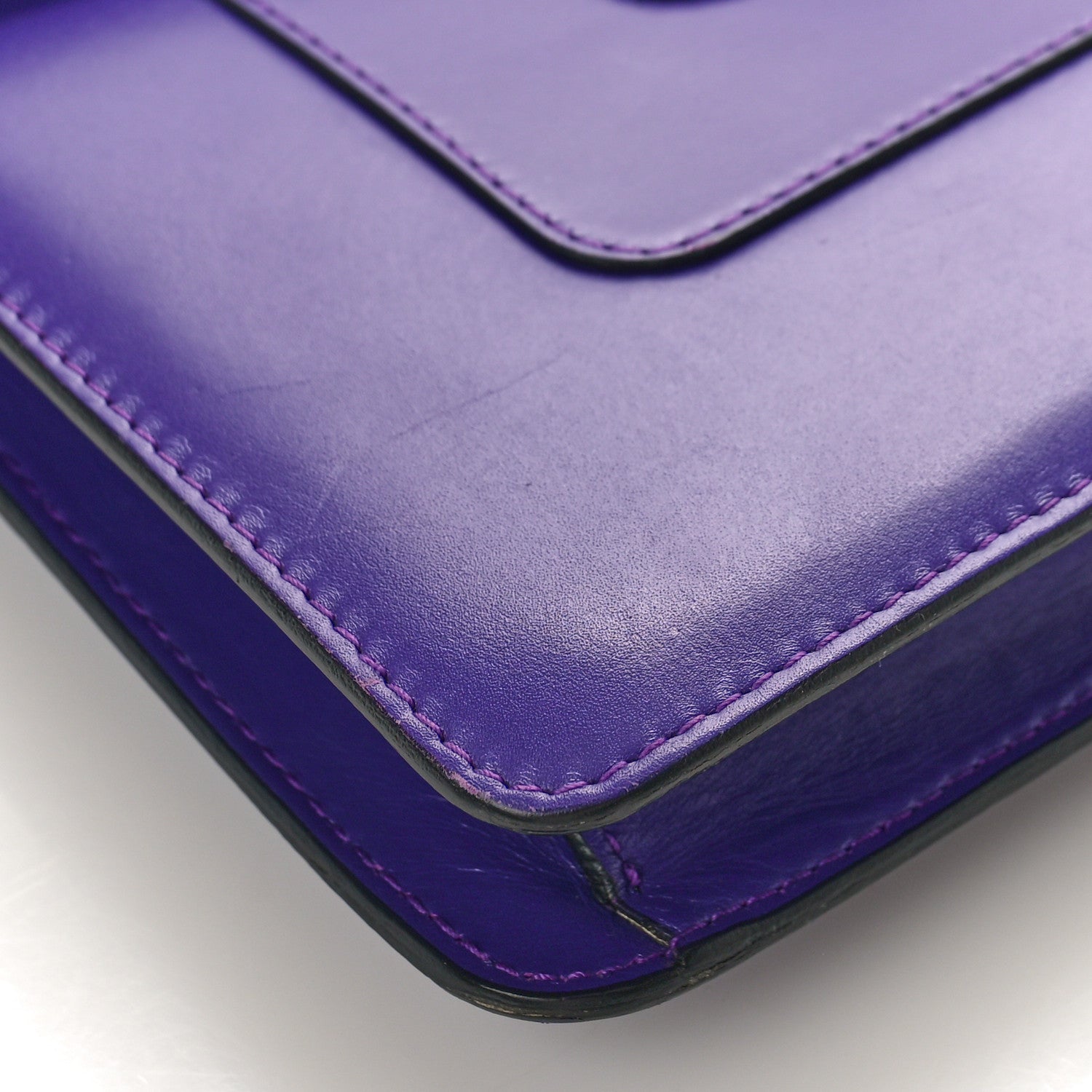Bulgari Calfskin Serpenti Forever Crossbody Bag Amethyst 9 of 12