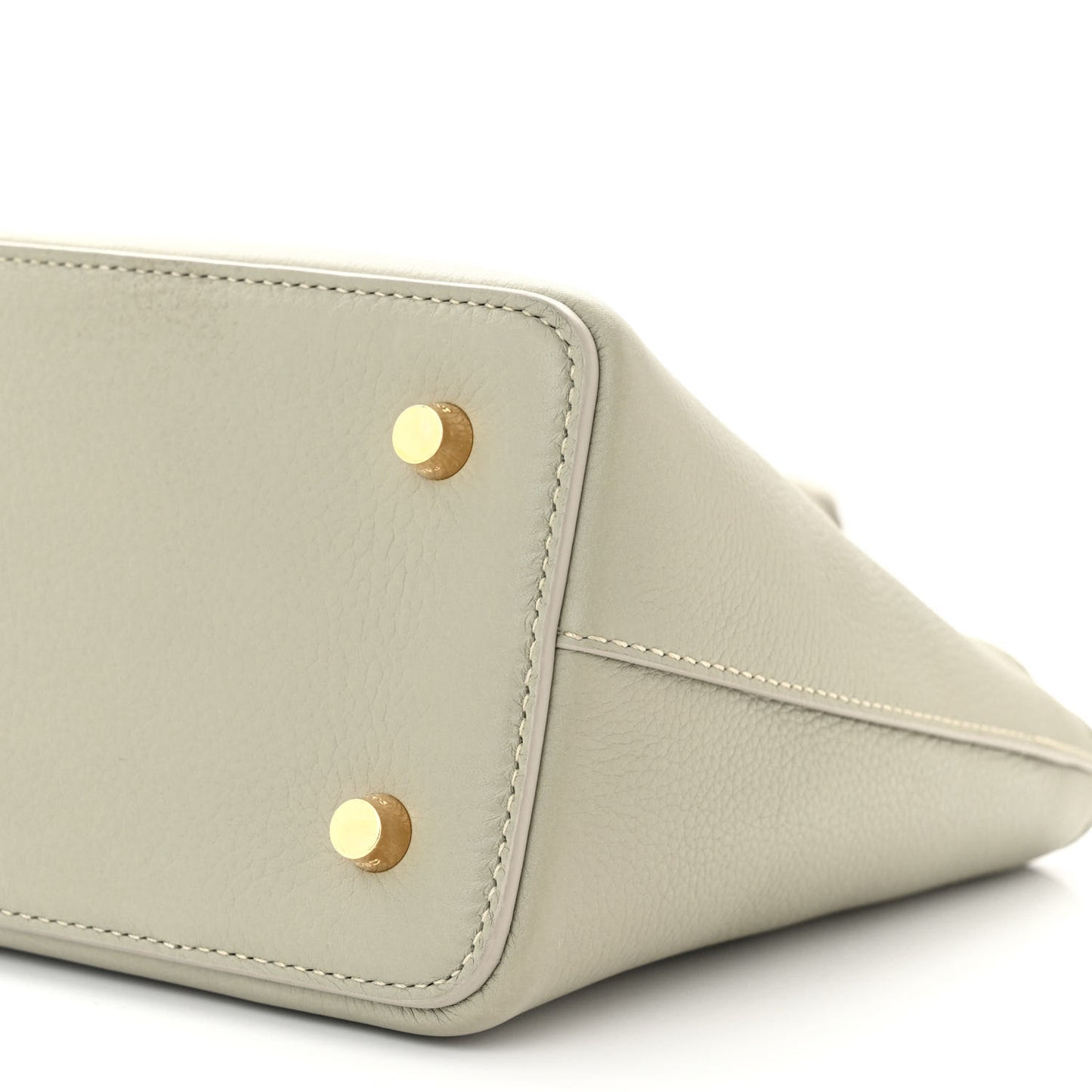 Grained Calfskin Teen Conti Green Clay