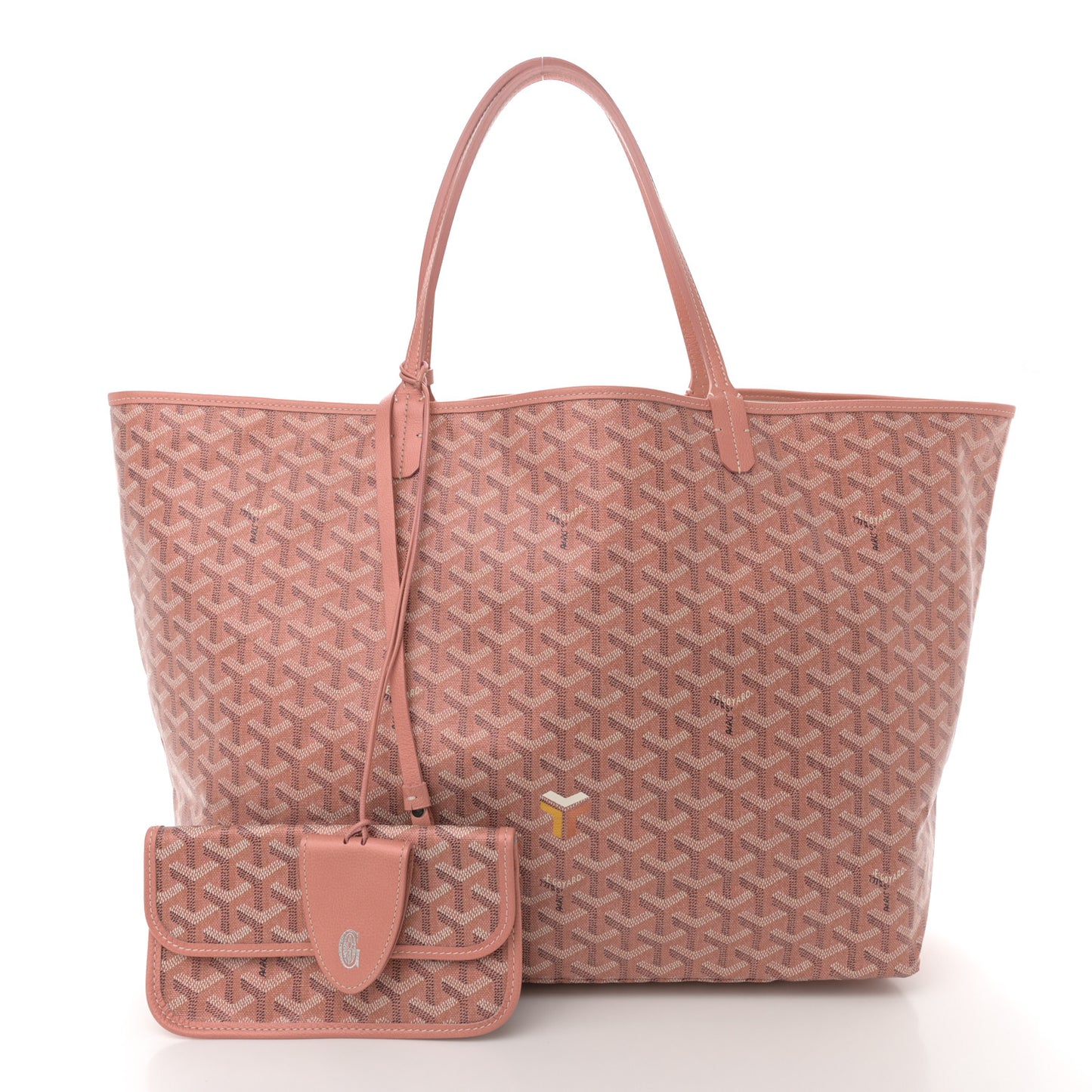 Iridescent Goyardine Saint Louis GM Pearly Coral
