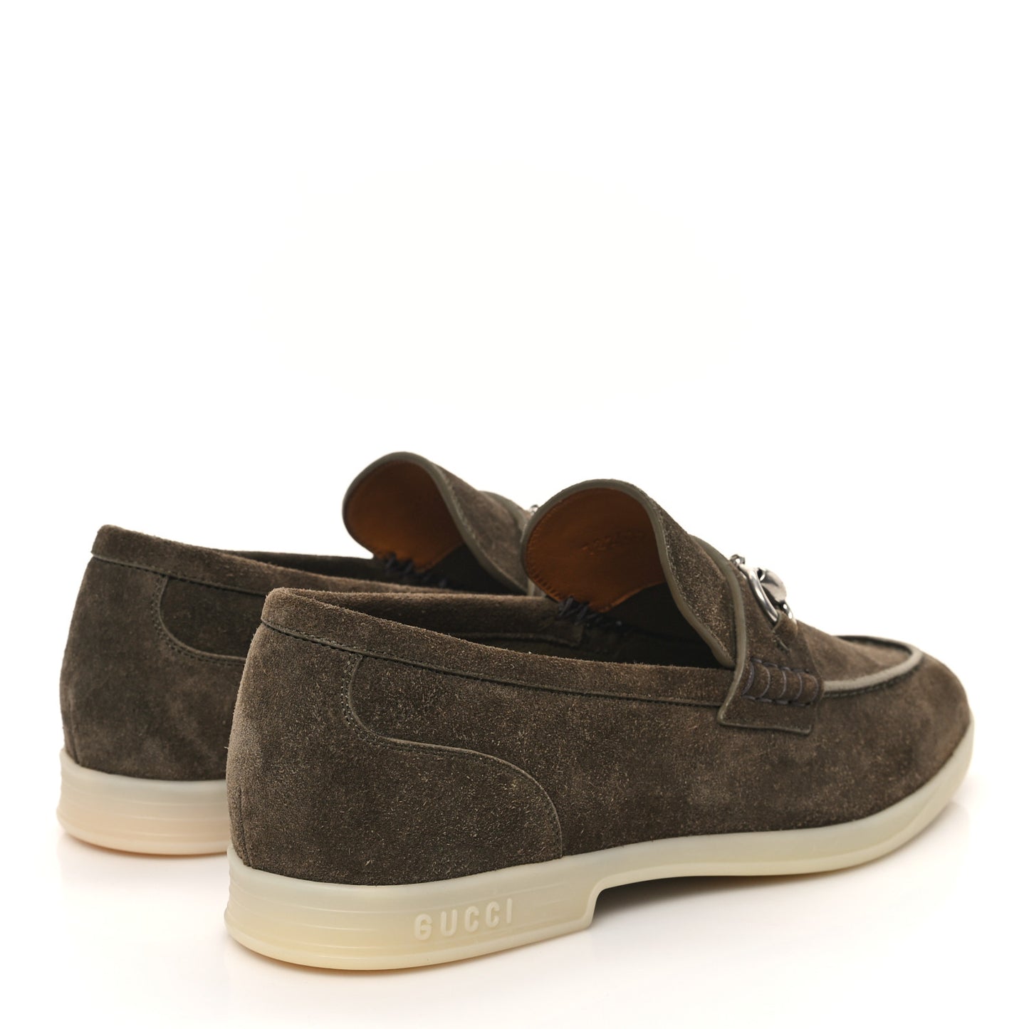 Konrad Suede Mens Horsebit Loafers 8 Olive Green