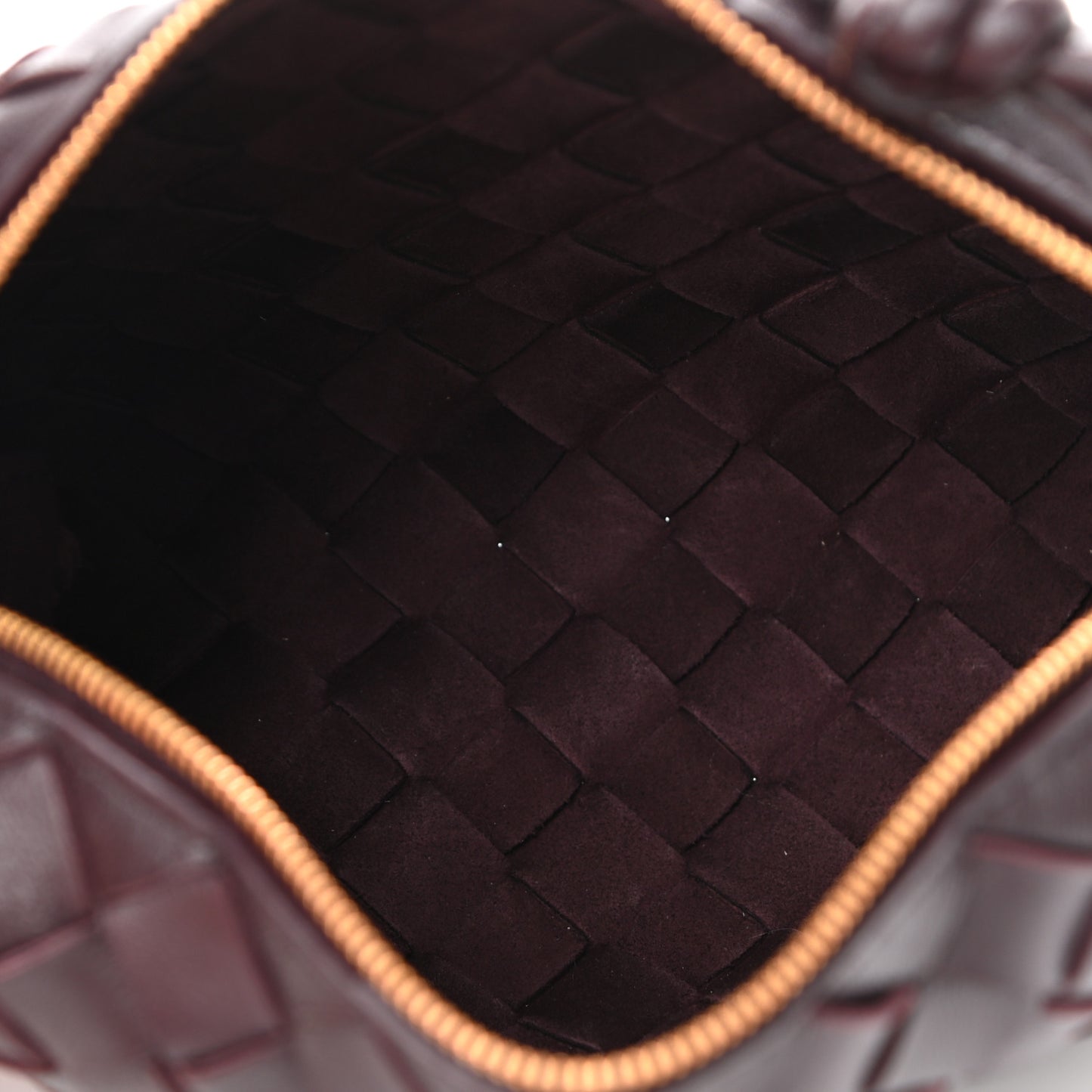 Nappa Intrecciato Mini Loop Camera Bag Grape