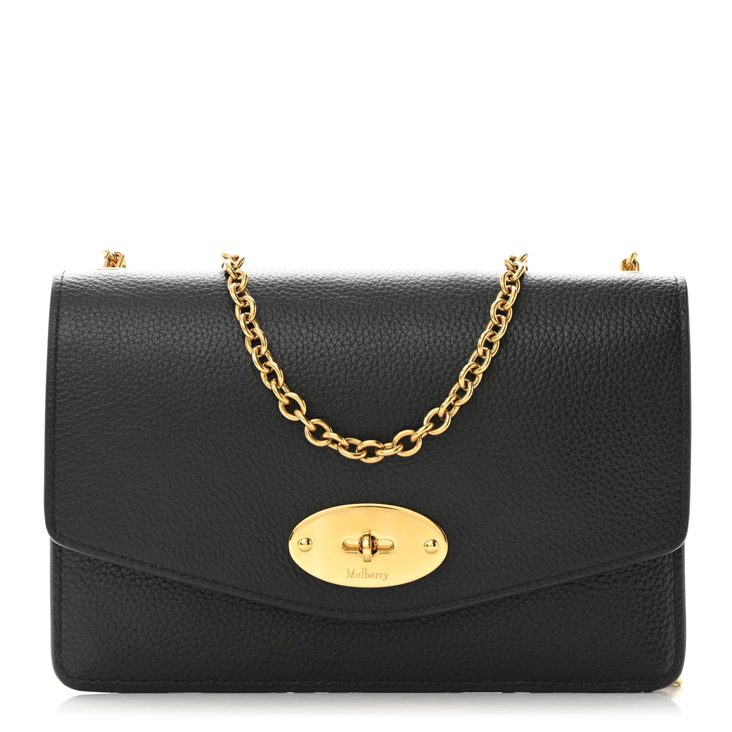 Mulberry Small Classic Grain Calfskin Small Darley Black 1 of 10