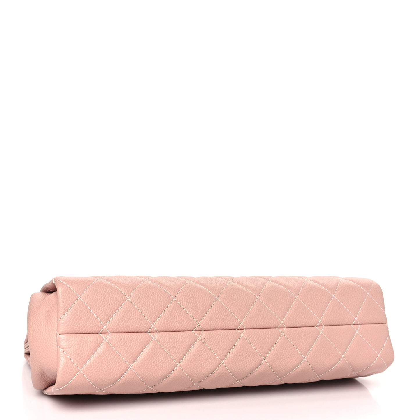 Caviar Quilted CC Large Clutch Light Pink