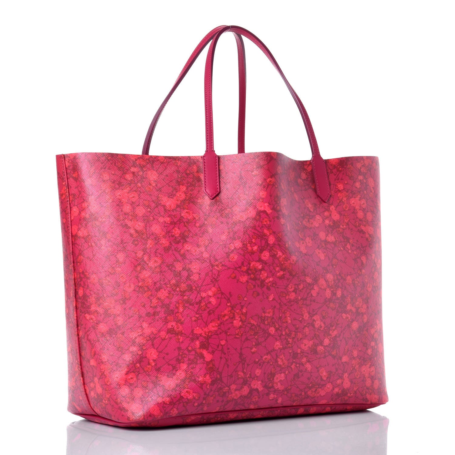 Givenchy Textured Coated Canvas Floral Print Large Antigona Tote Pink 3 of 8