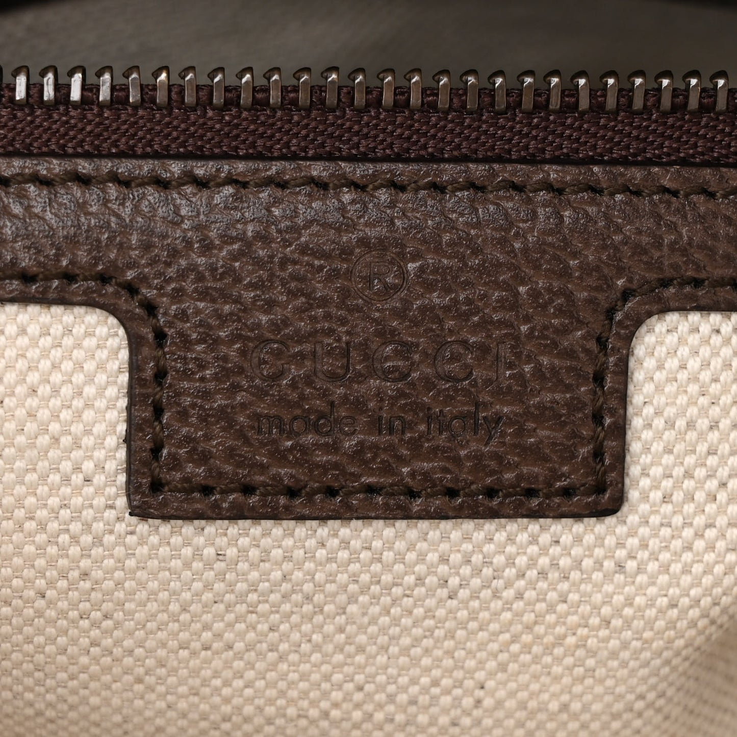 GG Supreme Monogram Textured Dollar Calfskin Web Ophidia Wristlet Shoulder Bag Beige Ebony New Acero