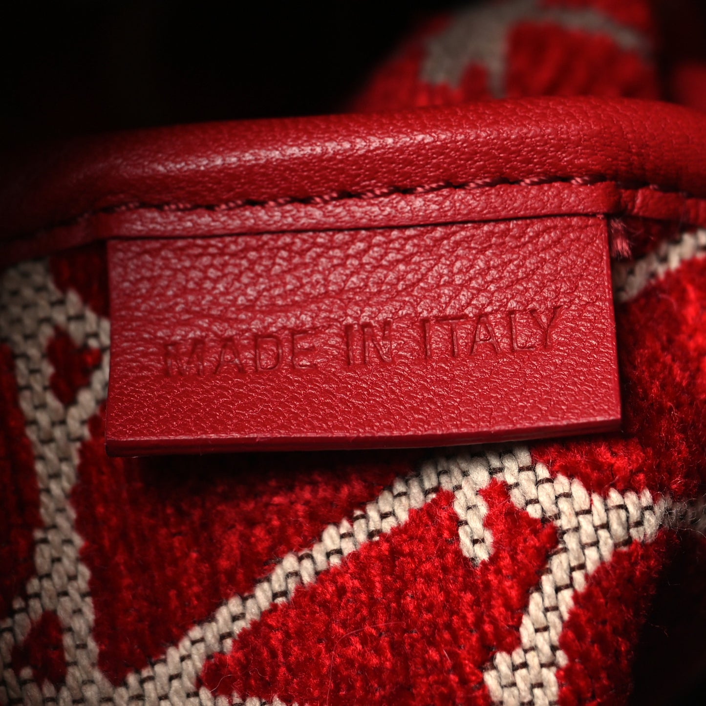 Toile Iconographe Nappa Le Cinquième Bucket Bag Naturale Rosso Valentino