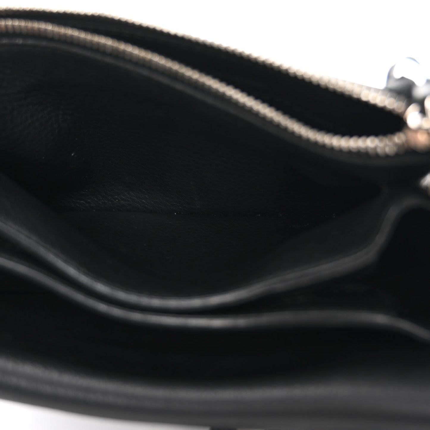 Veau Papier Triple XS Zip Around Crossbody Black