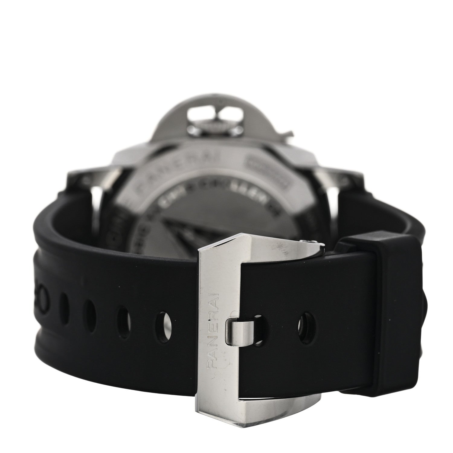 Panerai Stainless Steel Rubber 44mm Luminor 1950 3 Days Chrono Flyback Automatic Watch Black PAM00653 3 of 4