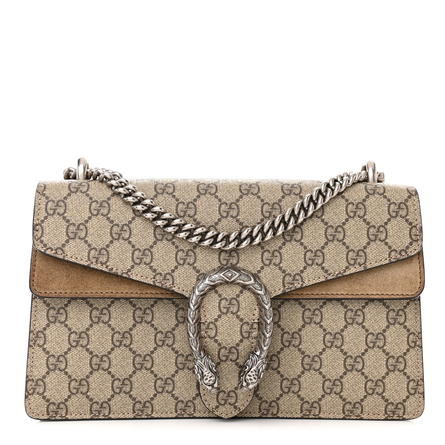 GG Supreme Monogram Small Dionysus Shoulder Bag Taupe