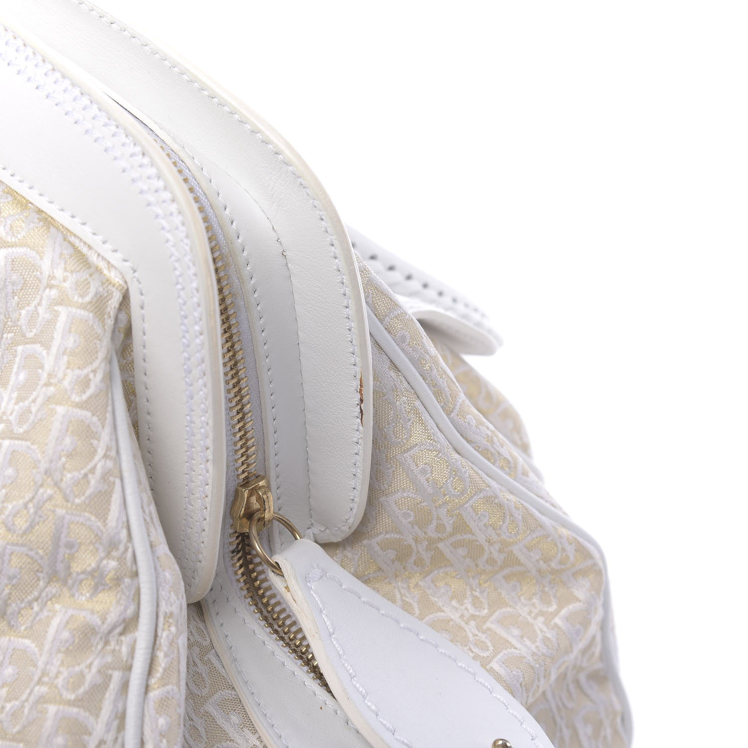 Christian Dior Monogram Large My Dior Frame Pocket Satchel White 13 of 16