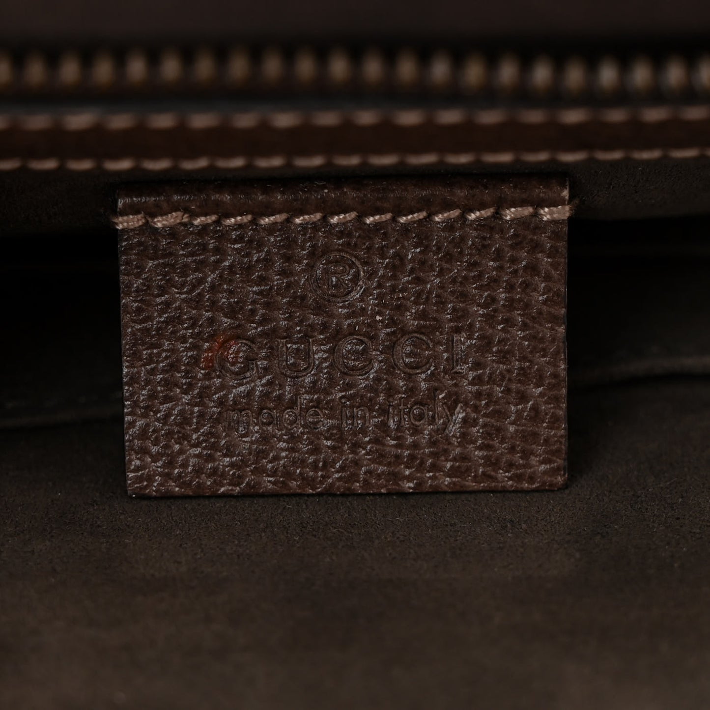 GG Supreme Monogram Web Messenger Bag Brown