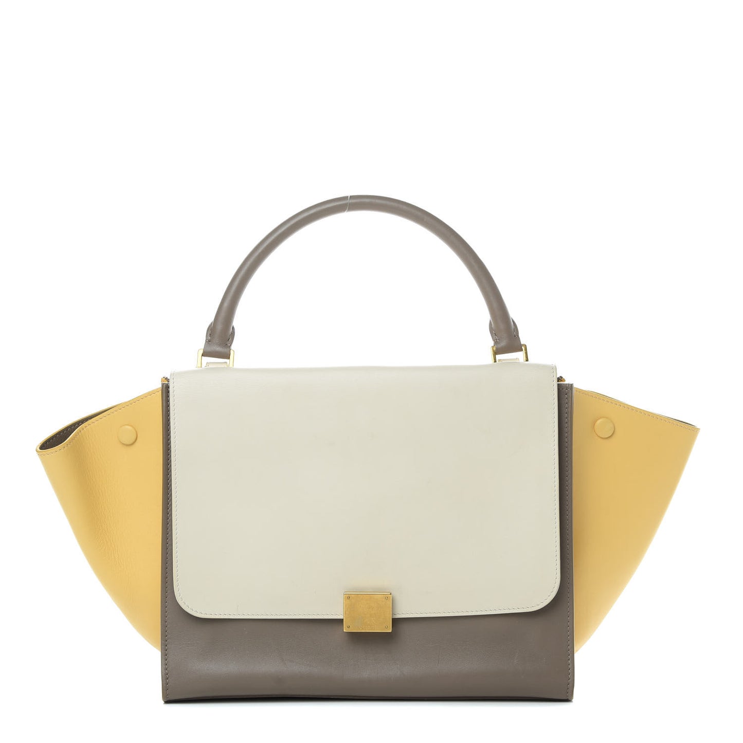 Smooth Calfskin Medium Tri-Color Trapeze Butter