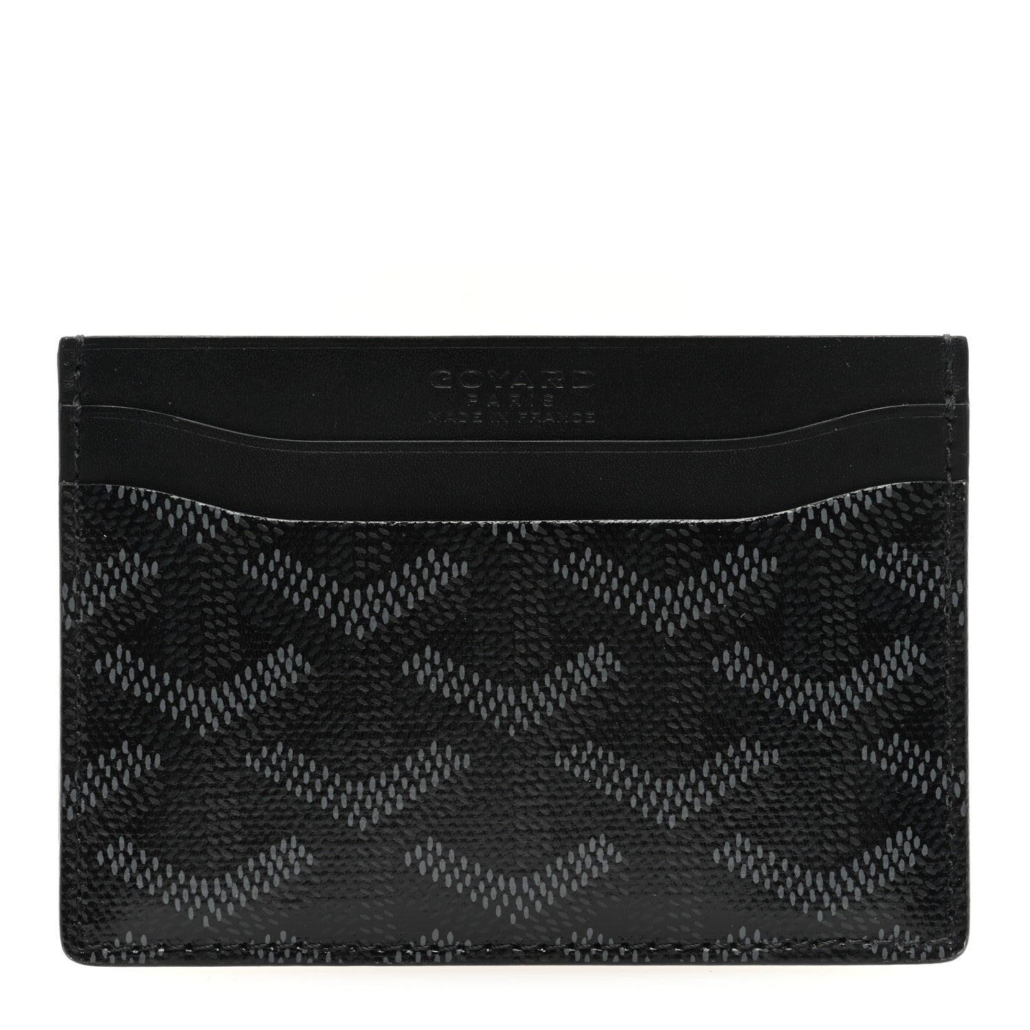 Goyard Goyardine Saint Sulpice Card Holder Jet Black 1534407 FASHIONPHILE Goyard Goyardine Saint Sulpice Card Holder Jet Black 1534407 FASHIONPHILE