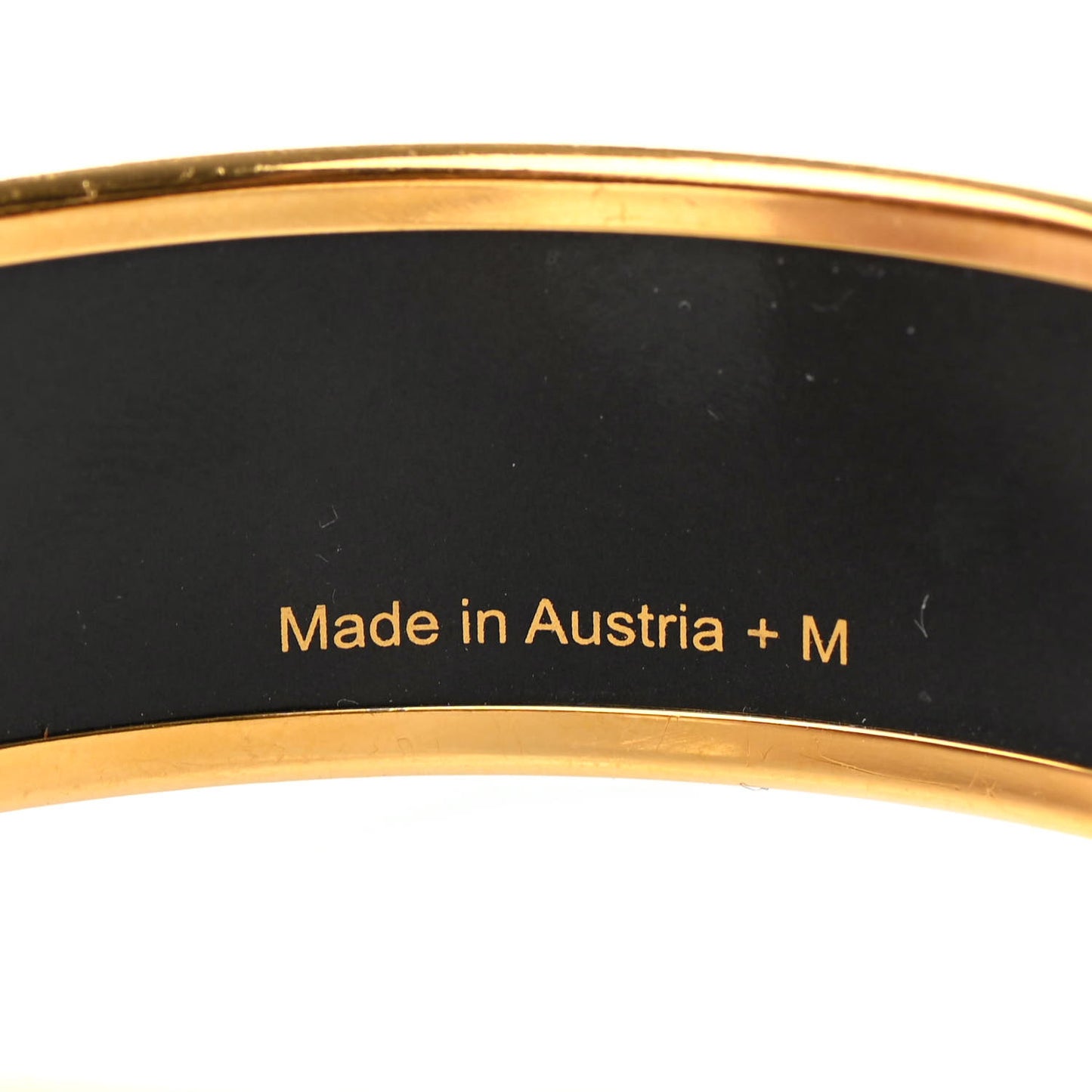 Enamel Printed Elephant Torana Wide Bracelet 65 Black