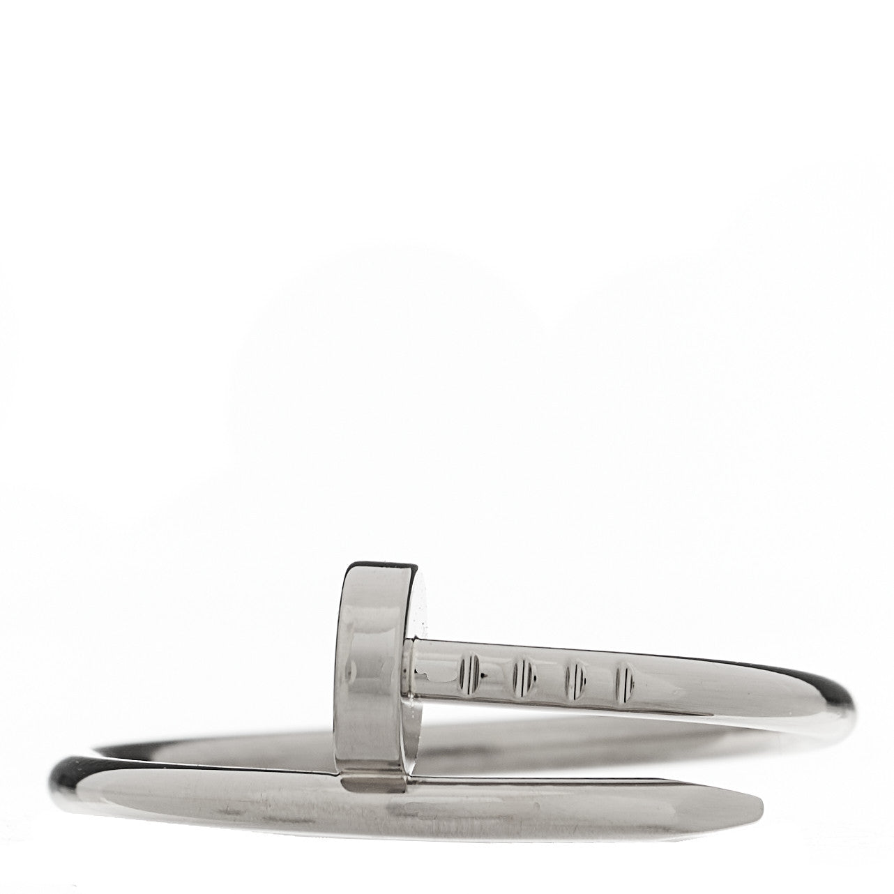 Cartier 18K White Gold Small Juste Un Clou Ring 59 8.75 1842131