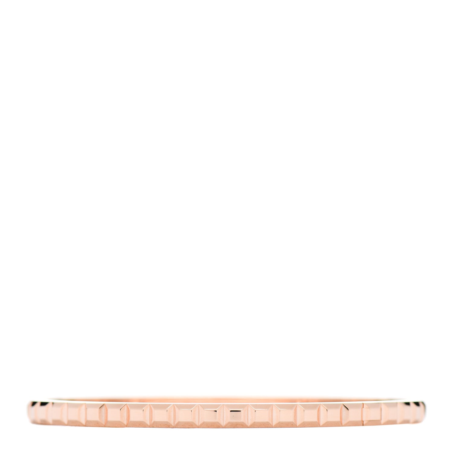 Boucheron 18K Pink Gold Small Quatre Clou de Paris Bangle Bracelet 2 of 3