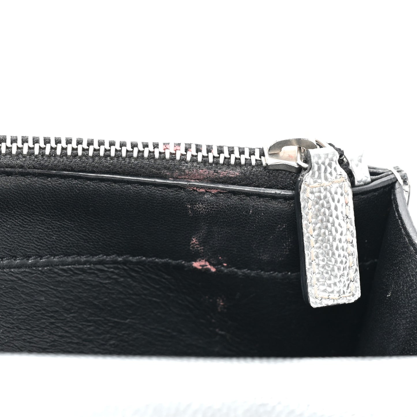Grain De Poudre Clasic Kate Monogram Tassel Chain Wallet Argento