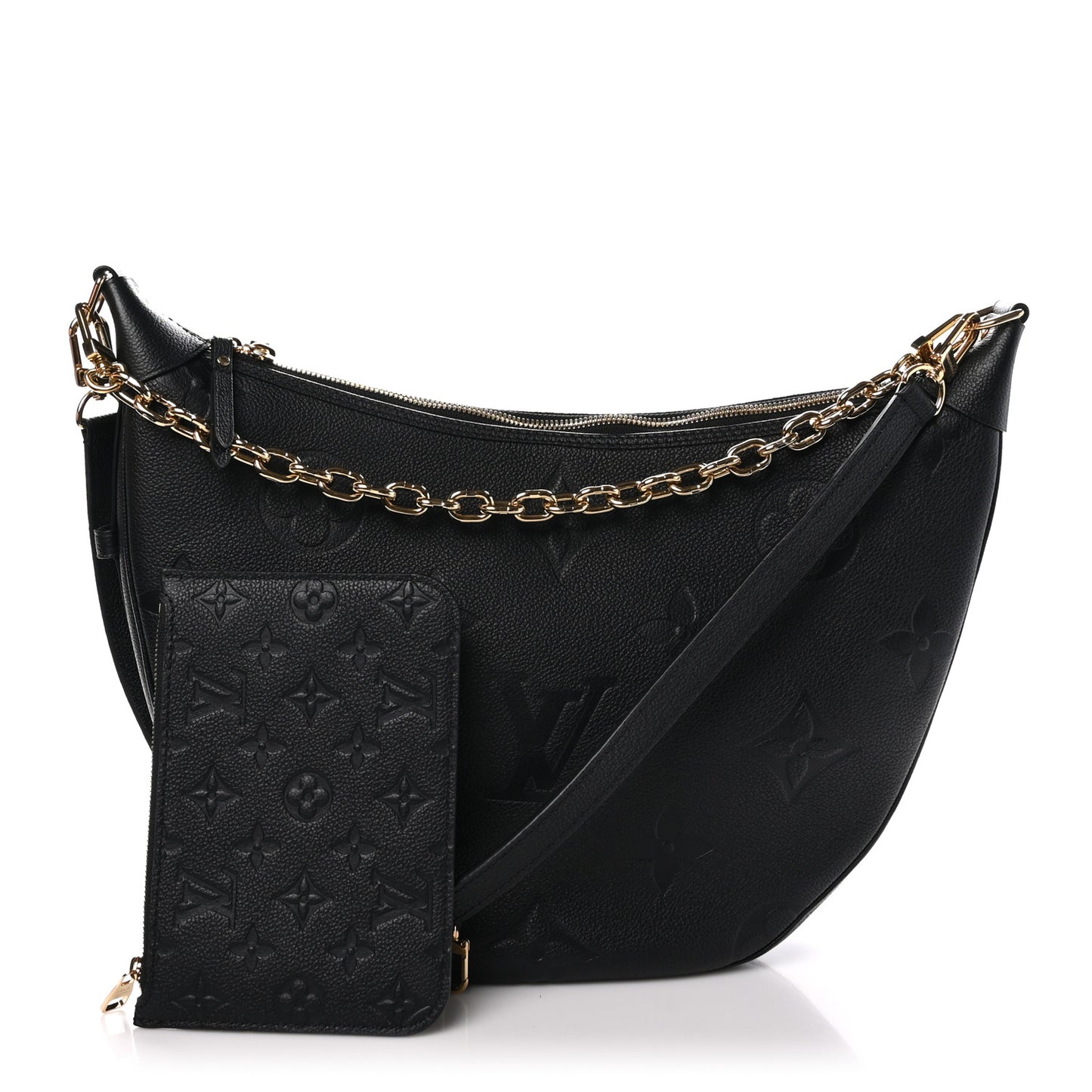 Empreinte Monogram Giant Loop Hobo Black