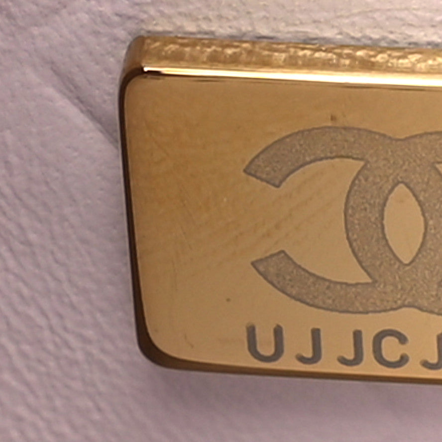 Calfskin Stitched Coco Ring Bucket Drawstring Bag Light Pink