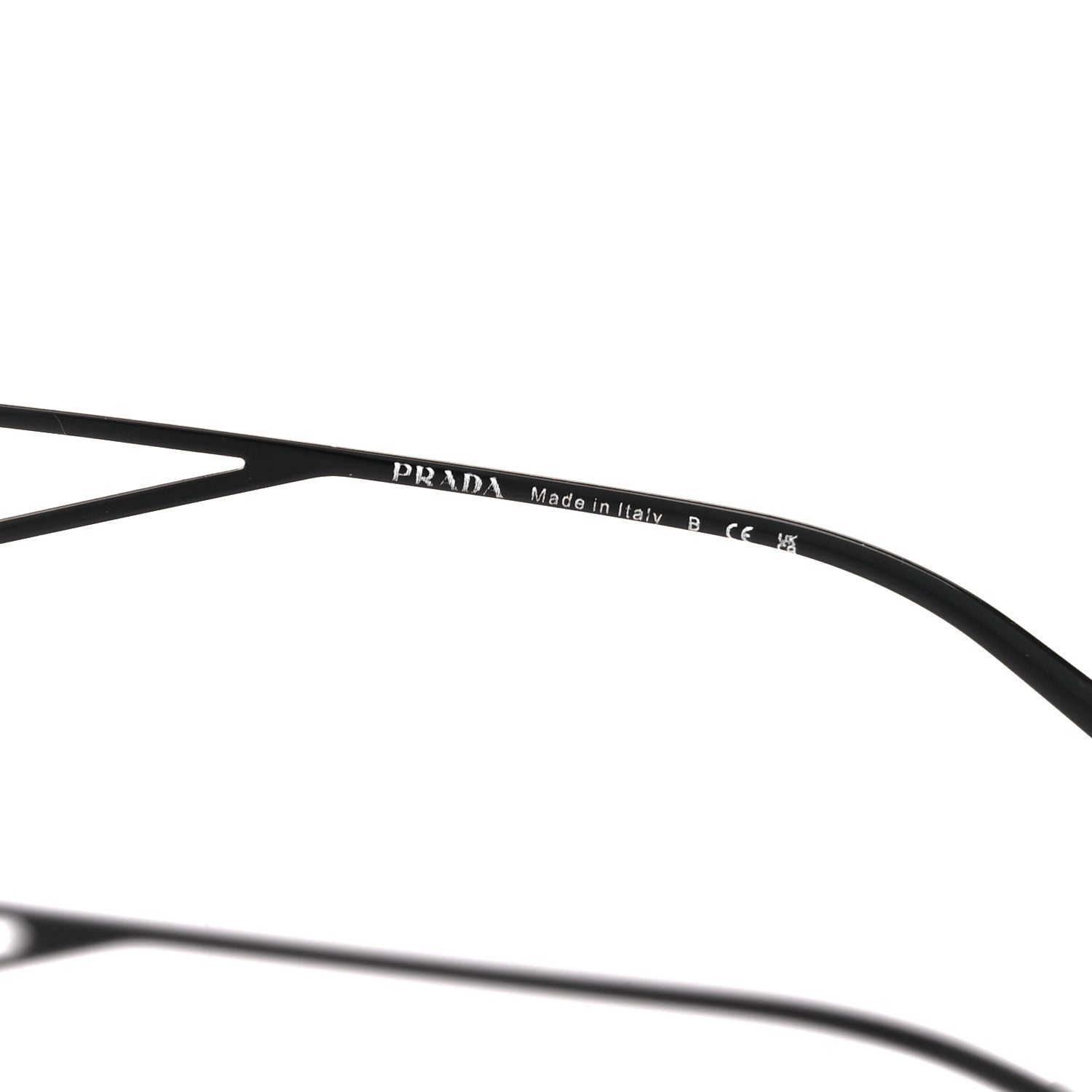Prada Acetate Sunglasses SPR 14Y Black Slate Gray 7 of 8
