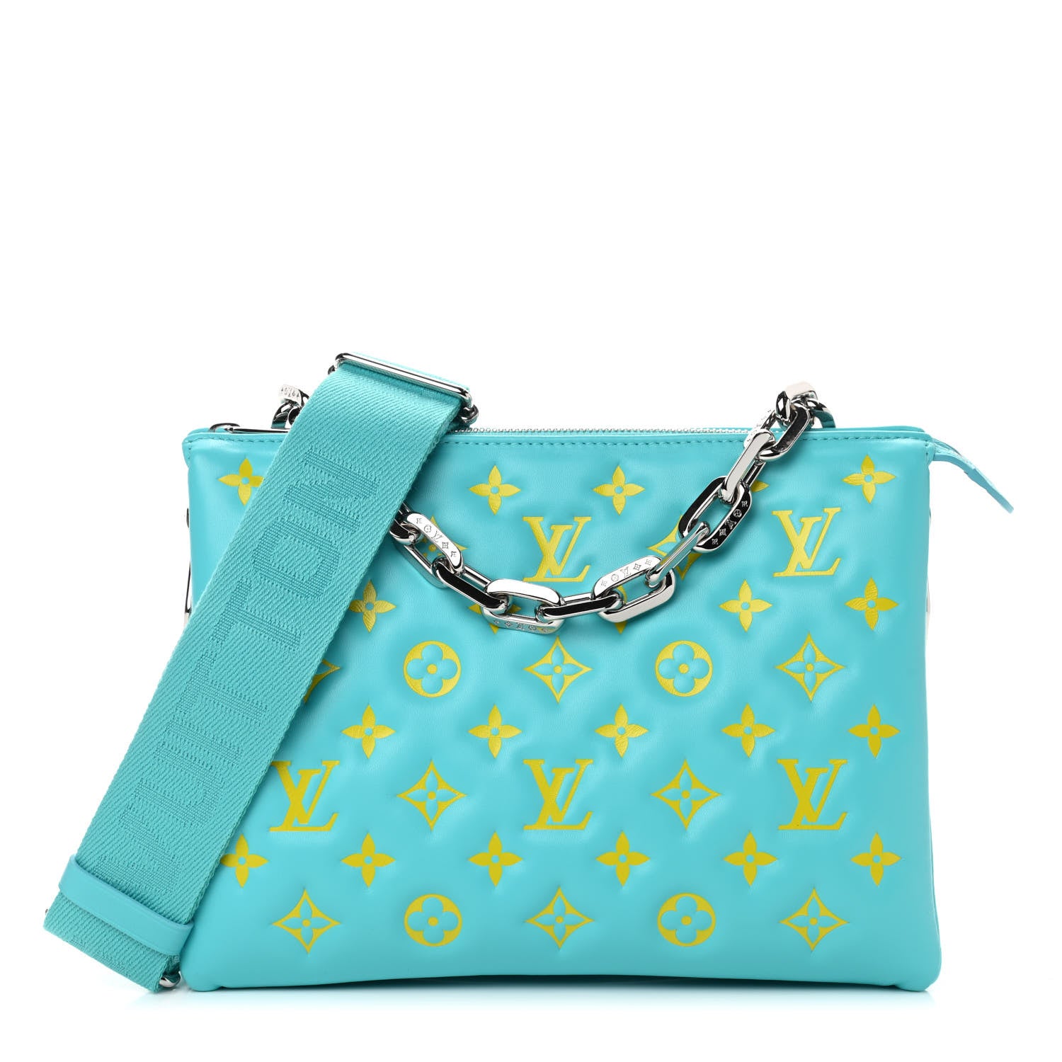 Louis Vuitton Lambskin Embossed Monogram Vuittamins Coussin PM