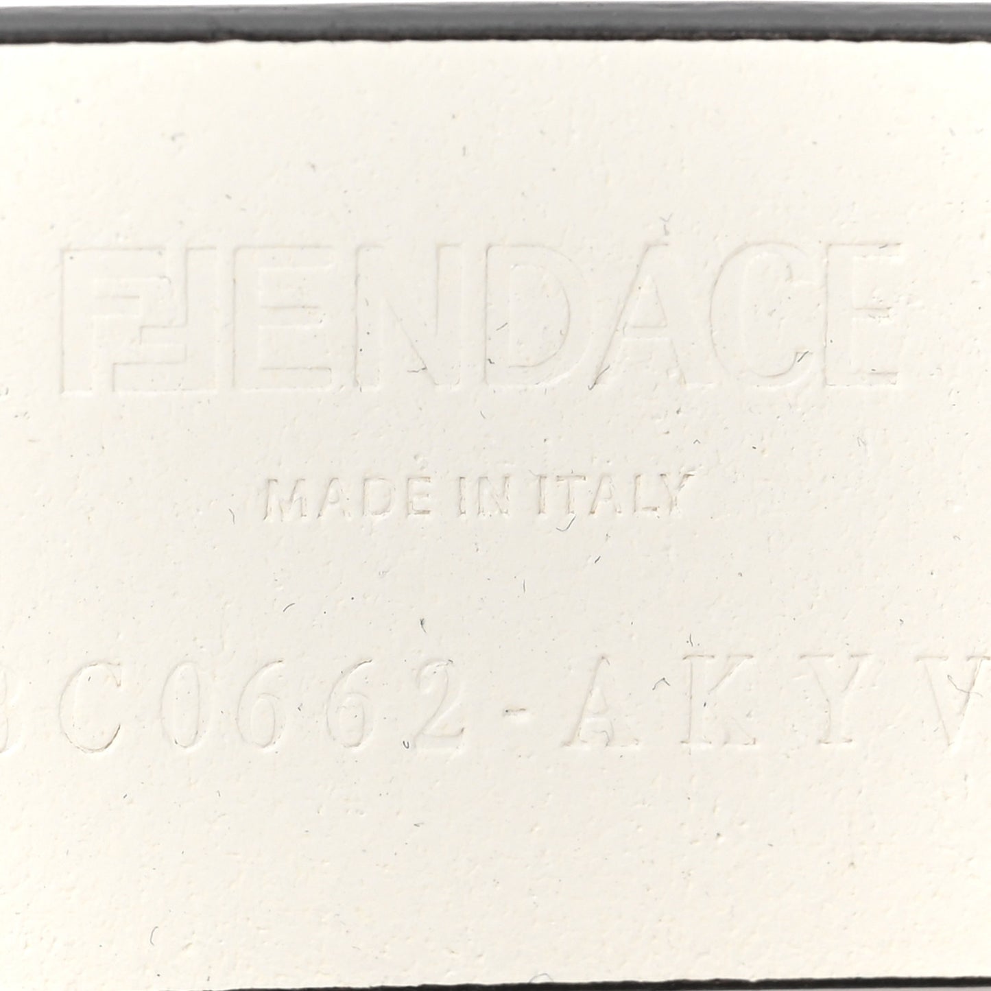 X FENDI Calfskin Fendace Logo Belt 100 40 White