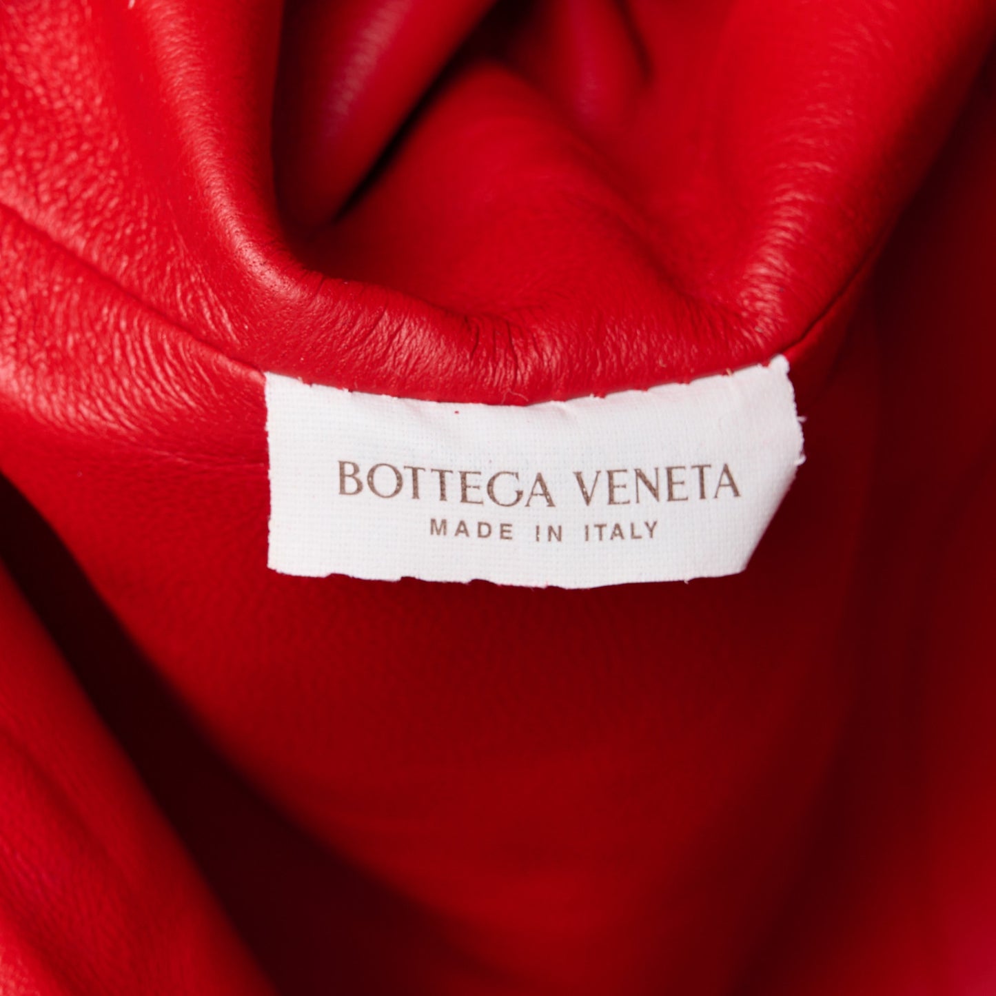 Nappa Maxi Intrecciato The Pouch Oversized Clutch Bright Red