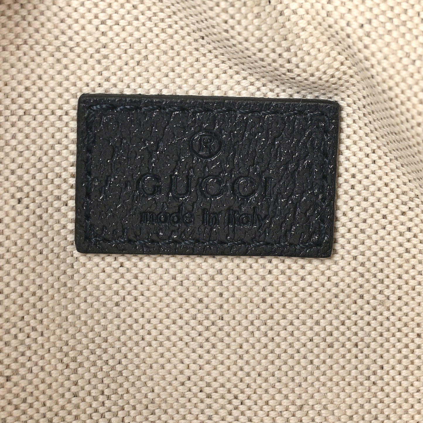 GG Supreme Monogram Textured Dollar Calfskin Mini Retro Interlocking G Shoulder Bag Beige Blue