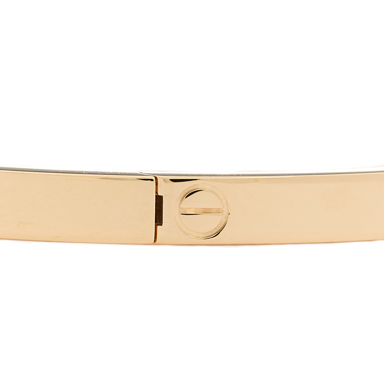 18K Yellow Gold 6 Diamond Small LOVE Bracelet 16