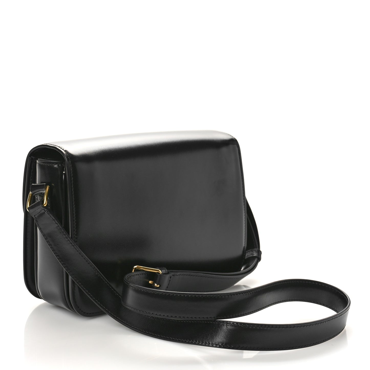Shiny Calfskin Medium Triomphe Black