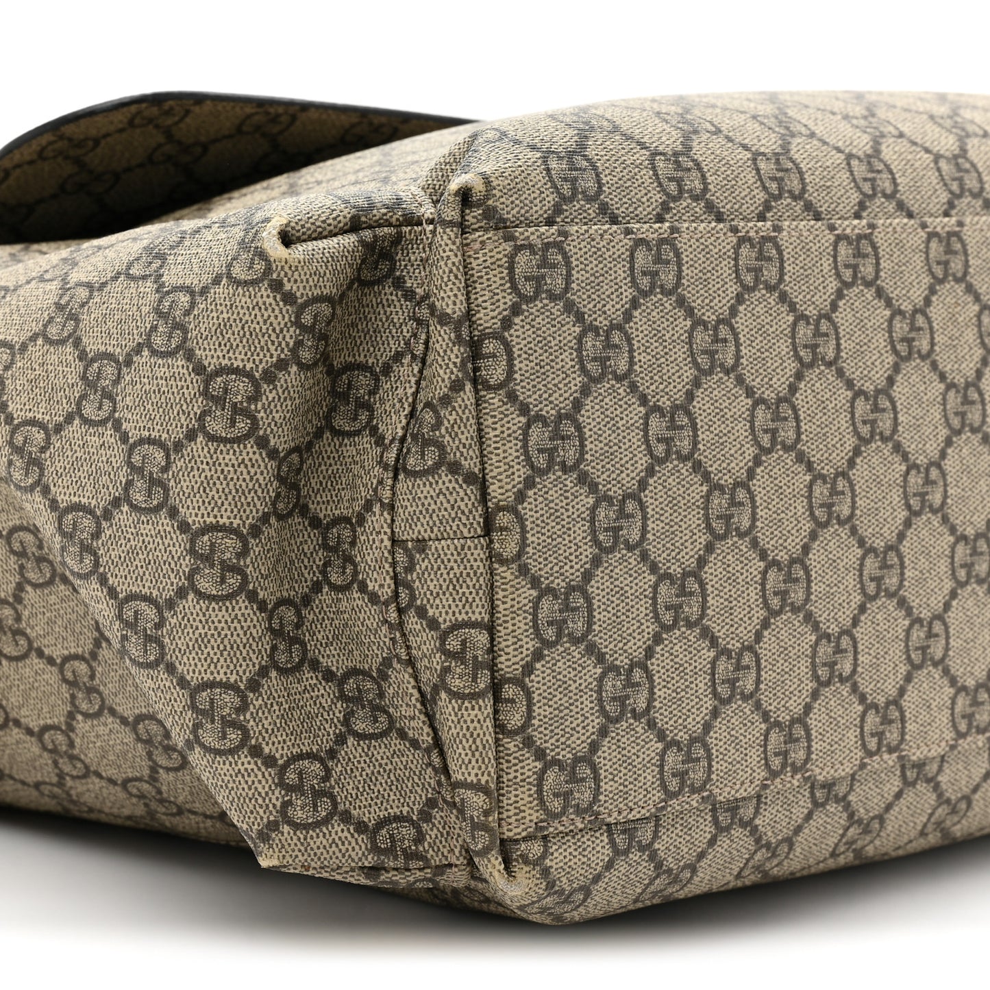 GG Plus Monogram Messenger Diaper Bag Dark Brown