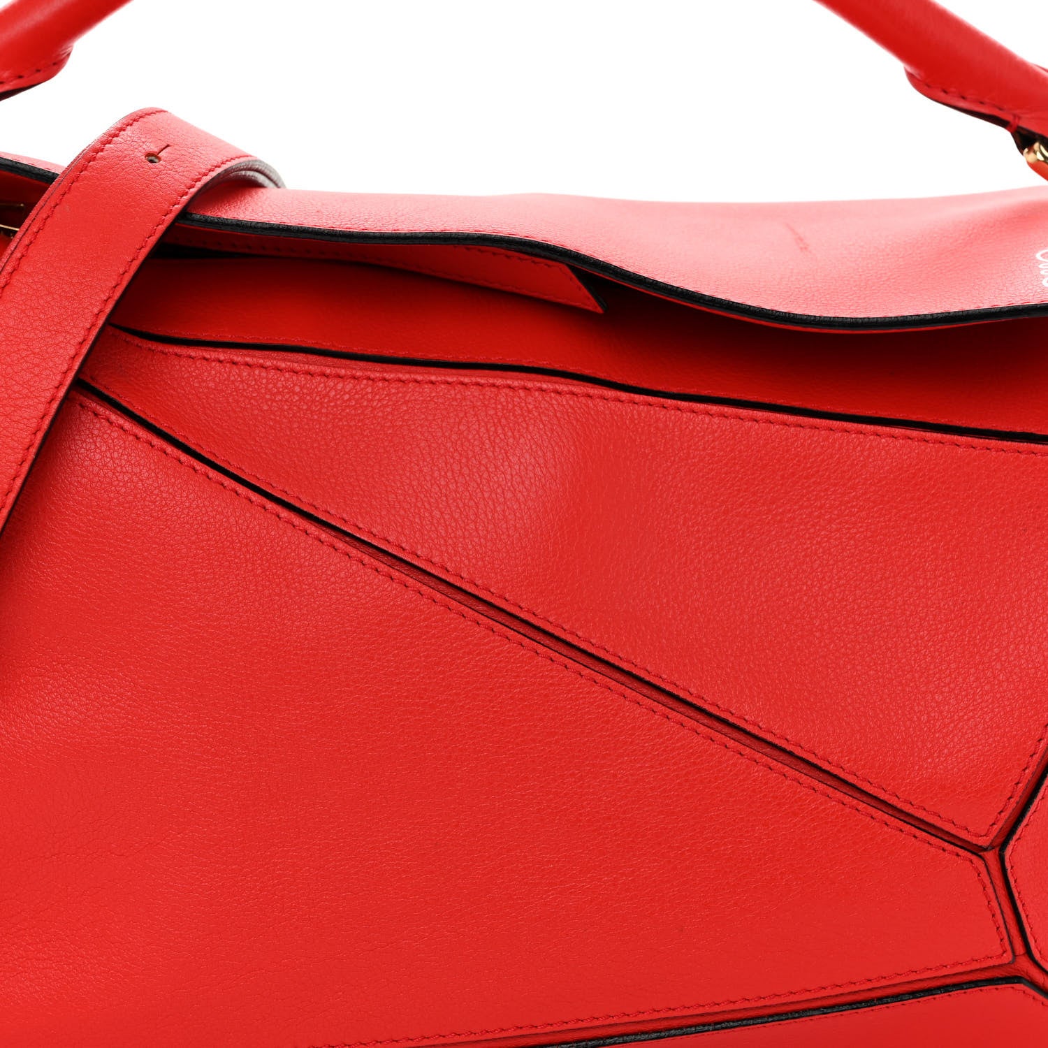 Loewe Calfskin Medium Puzzle Bag Scarlet 8 of 14