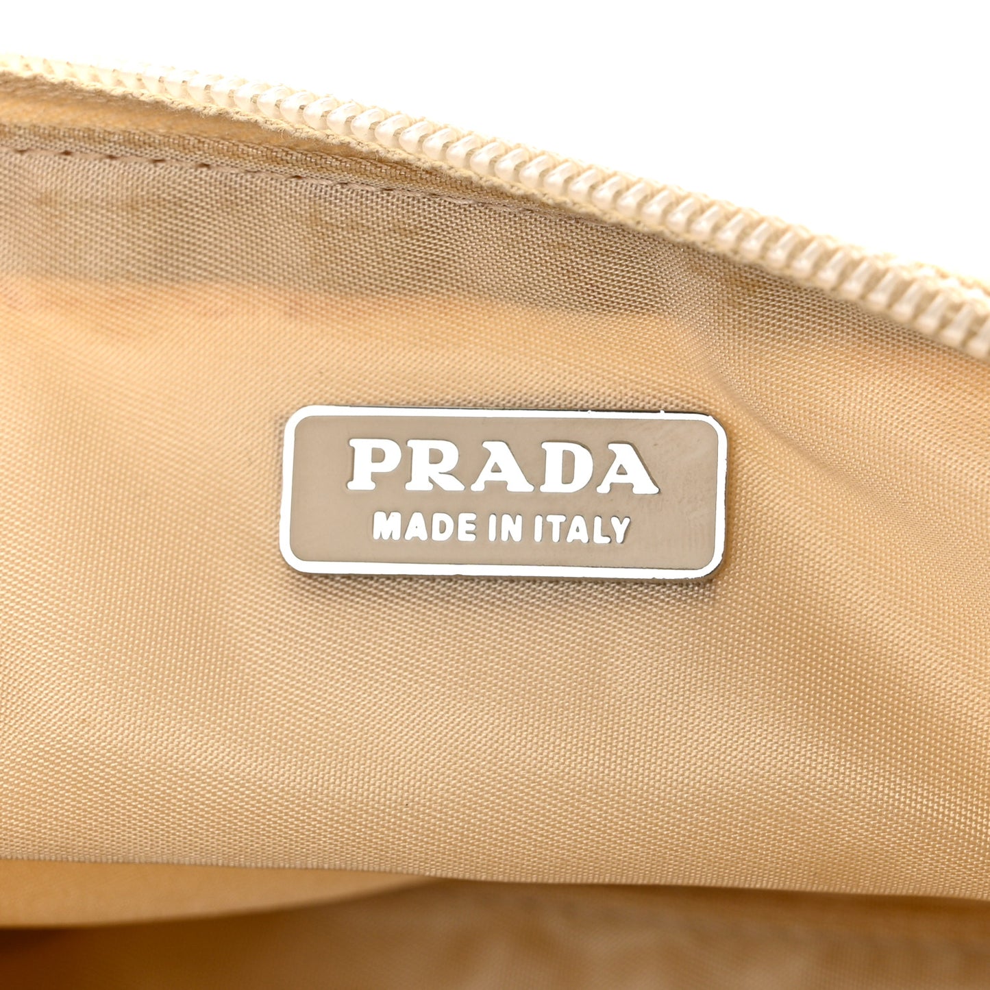 Tessuto Nylon Pochette Beige