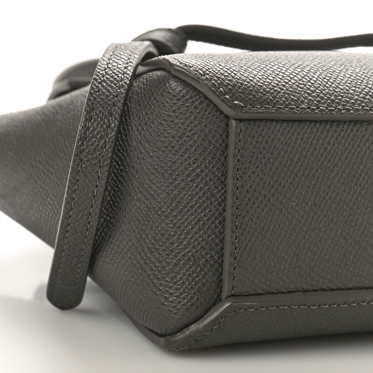 Celine Grained Calfskin Pico Belt Bag Grey 7 of 8