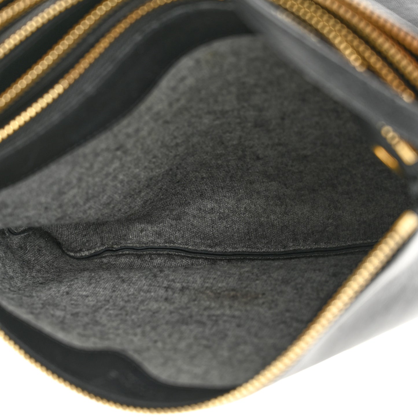 Lambskin Small Trio Crossbody Bag Black