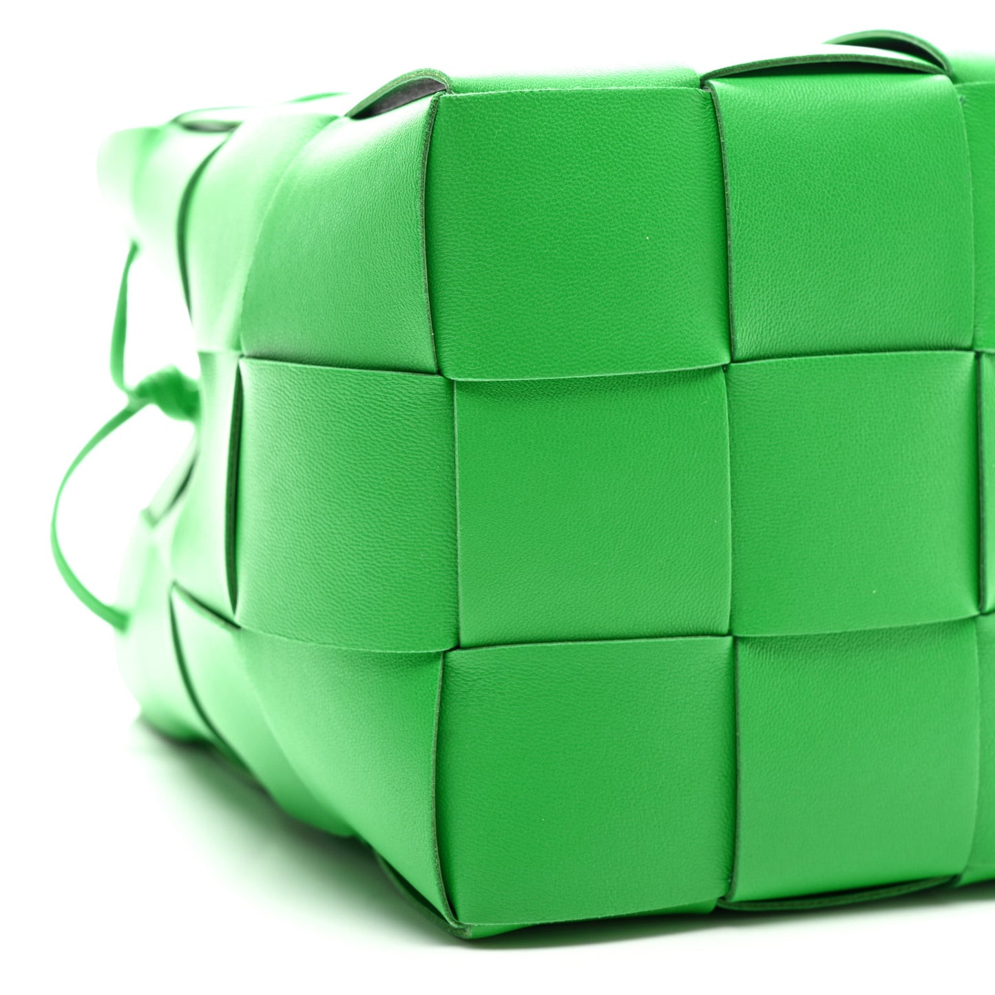 Nappa Maxi Intrecciato Small Cassette Bucket Bag Parakeet