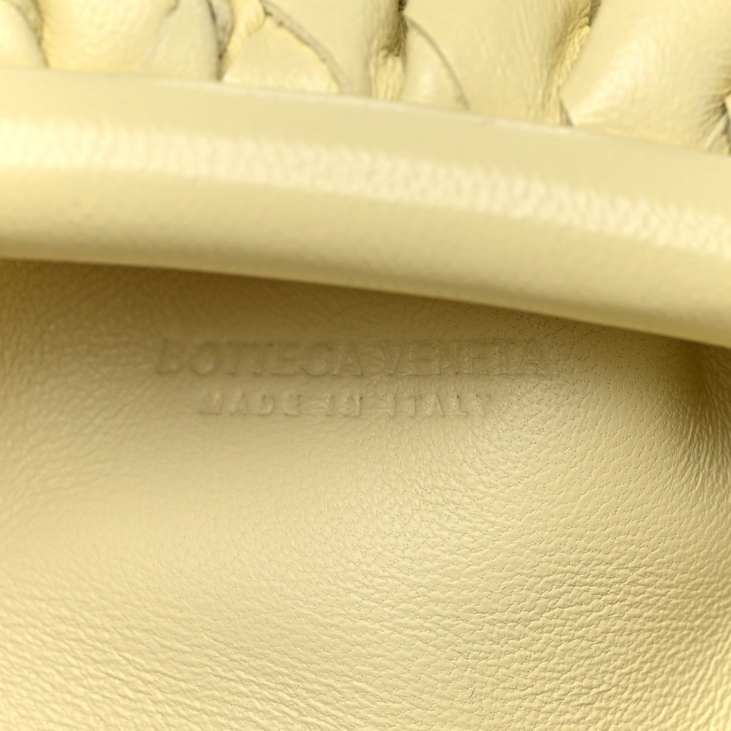 Nappa Intrecciato The Mini Pouch Ice Cream