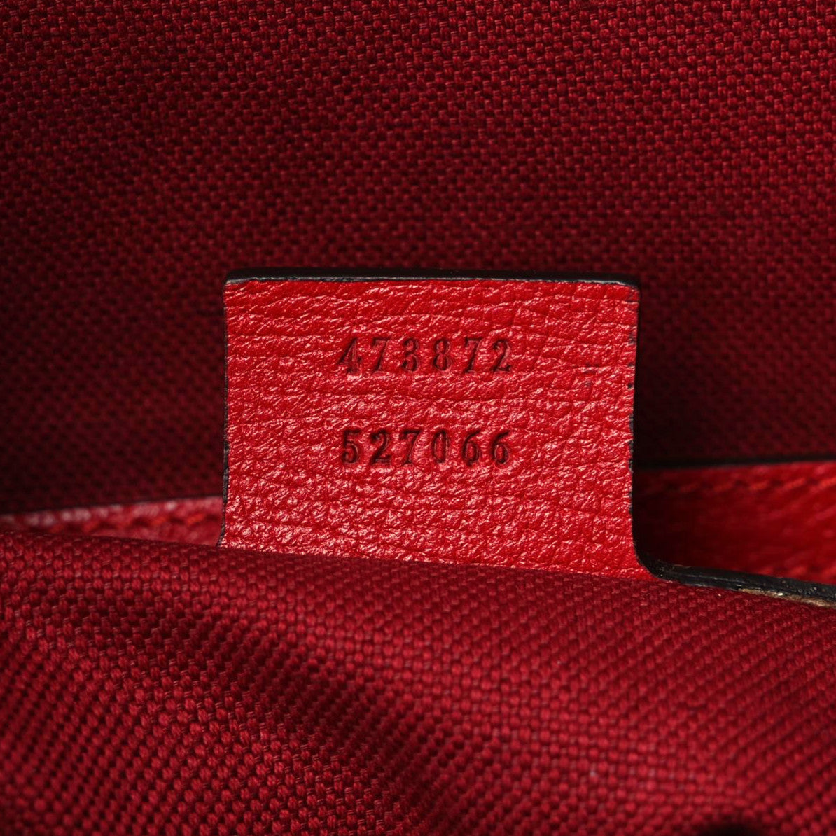 Canvas Logo Sylvie Stripe Drawstring Backpack Red