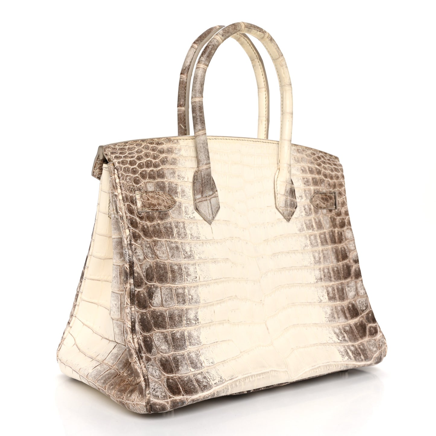 Matte Niloticus Crocodile Himalaya Birkin 30 Blanc
