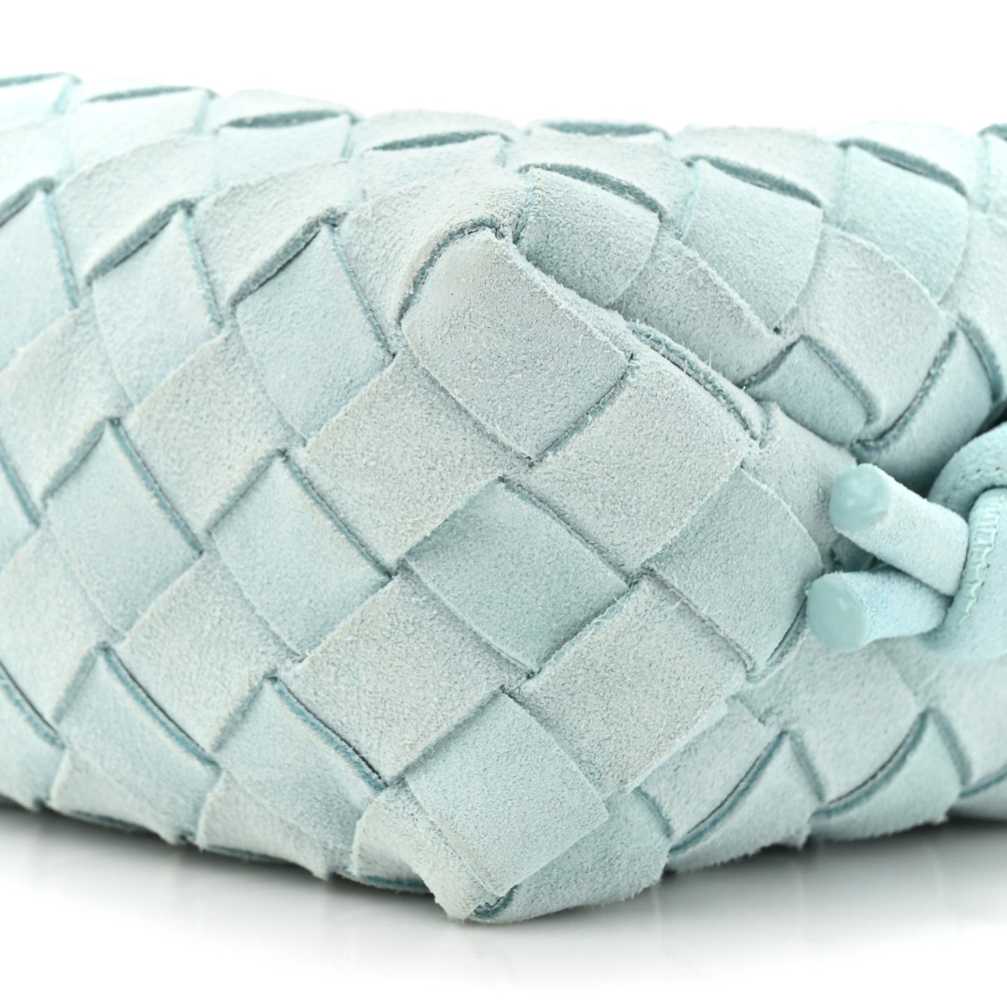 Suede Intrecciato Loop Camera Bag Teal