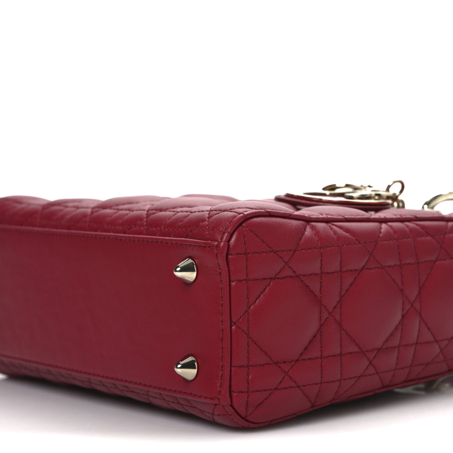 Lambskin Cannage Small My ABCDior Lady Dior Red