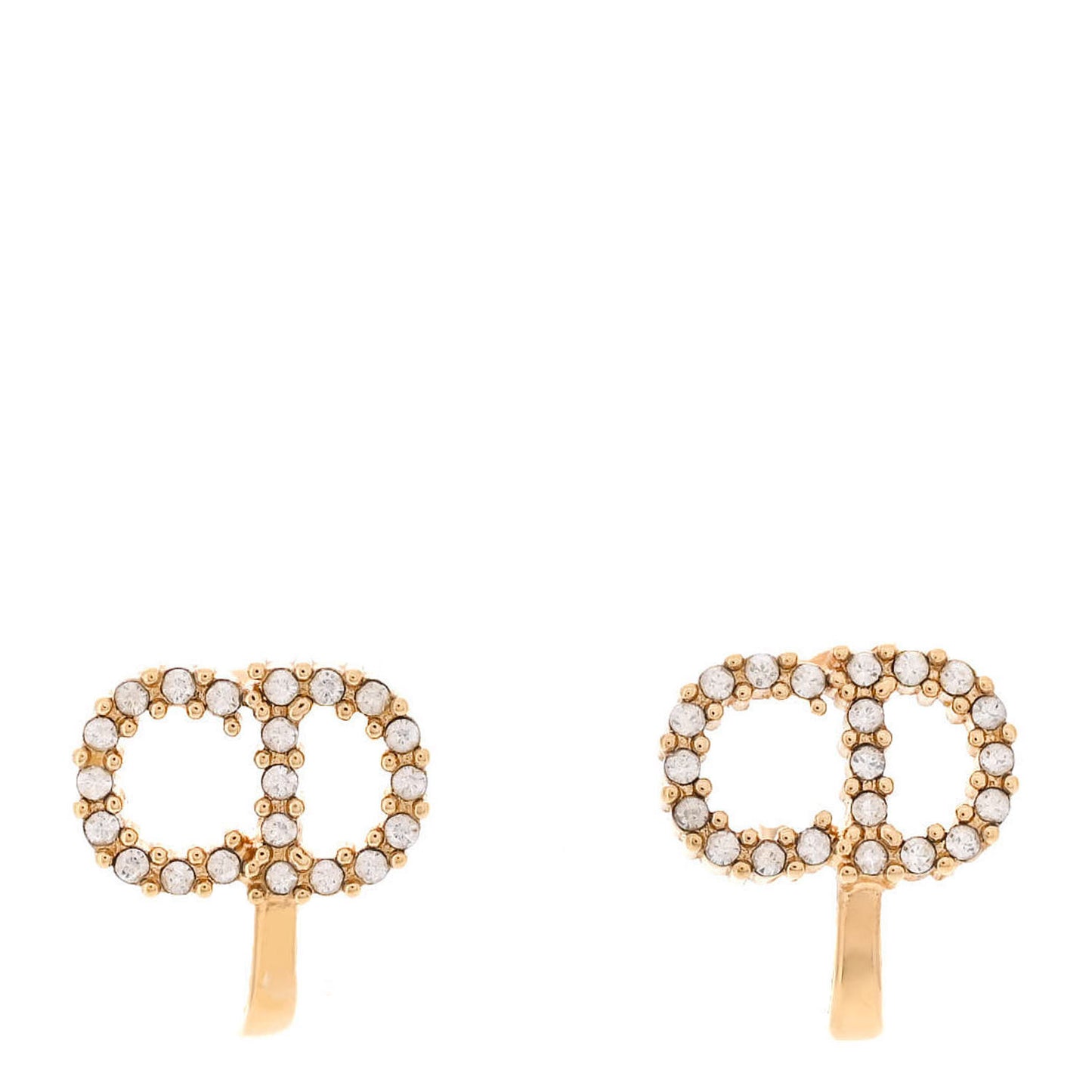 Crystal Clair D Lune Clip On Earrings Gold